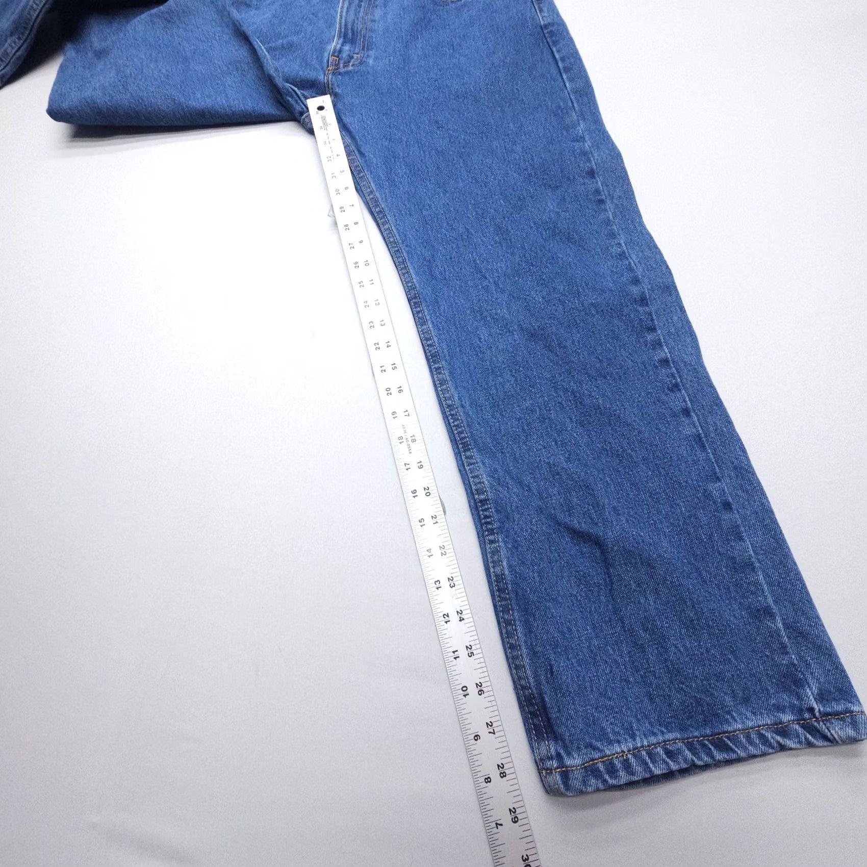 Levi's Levi's 505 Jeans Regular Fit Mens 38 x 29 Blue Denim Cotton 5-Pocket Straight Jeans Size US 38 / EU 54 - 6 Thumbnail