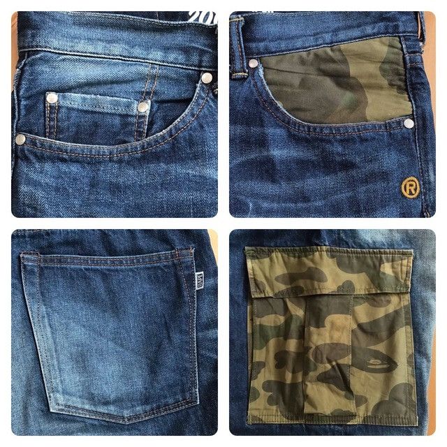 Bape BAPE Cargo denim pants 1st camo a bathing ape ★size XL Size US 36 / EU 52 - 5 Thumbnail