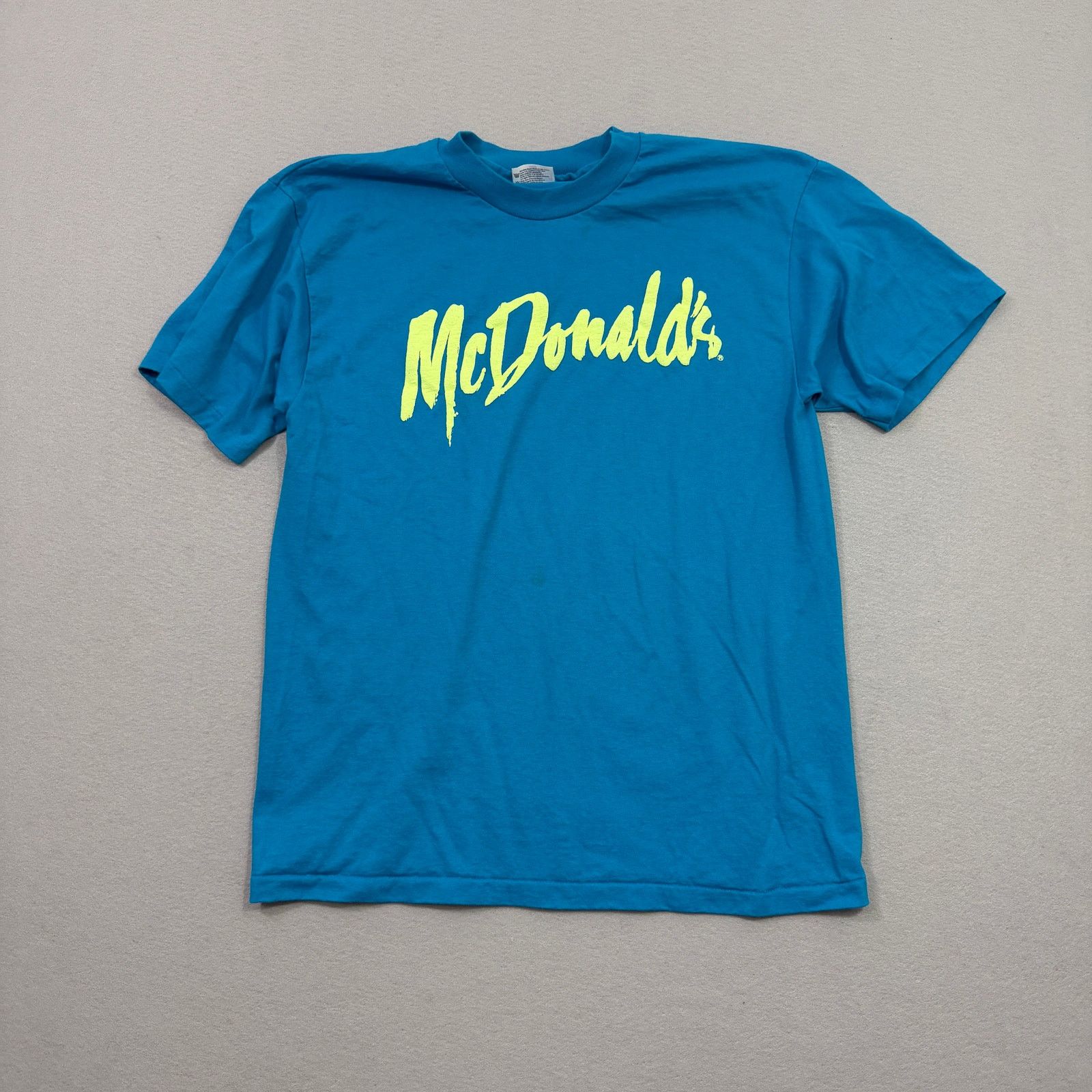 Vintage Vintage McDonalds Spellout Shirt Large 80s Single Stitch Size US L / EU 52-54 / 3 - 1 Thumbnail
