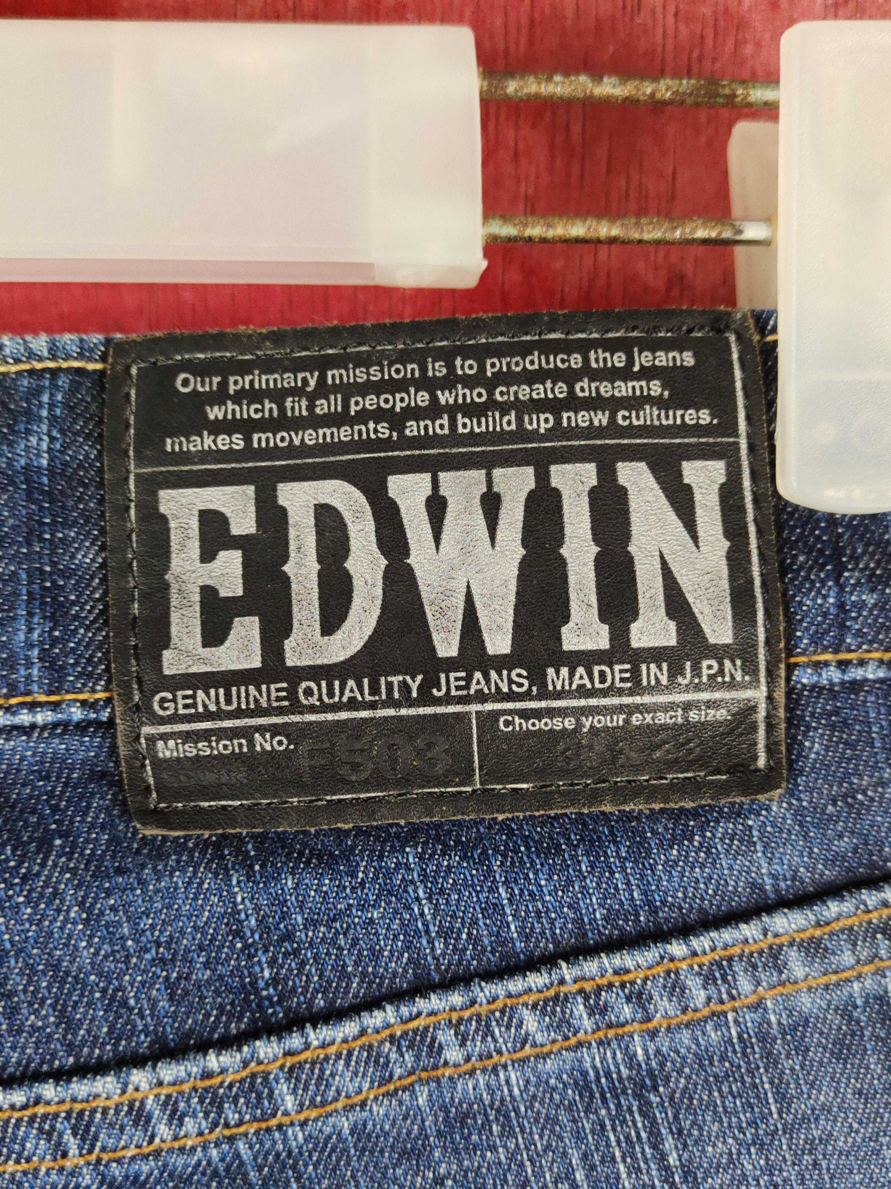 Edwin Edwin Dark Blue Distressed Ripped Jeans #S2201 Size US 30 / EU 46 - 11 Thumbnail