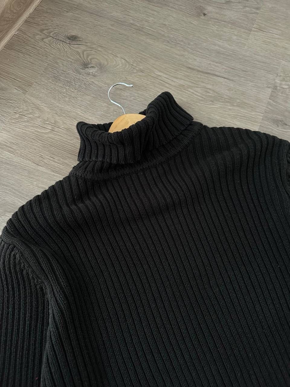Polo Ralph Lauren × Vintage Vintage Polo Ralph Lauren Ribbed Knit Black Sweater Size US M / EU 48-50 / 2 - 10 Thumbnail