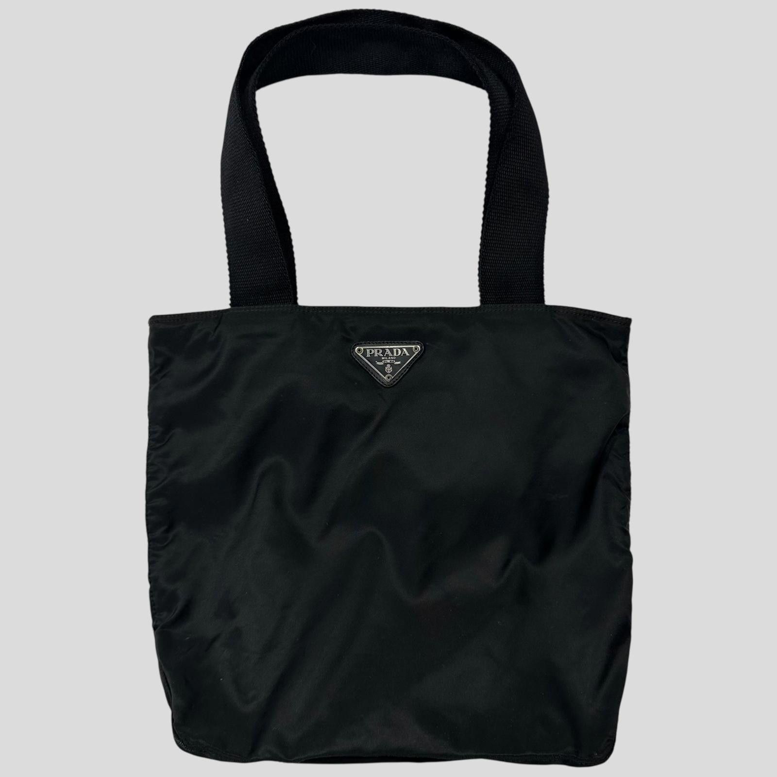 Prada Prada Milano 90’s Black Nylon Tote Bag Size ONE SIZE - 1 Thumbnail