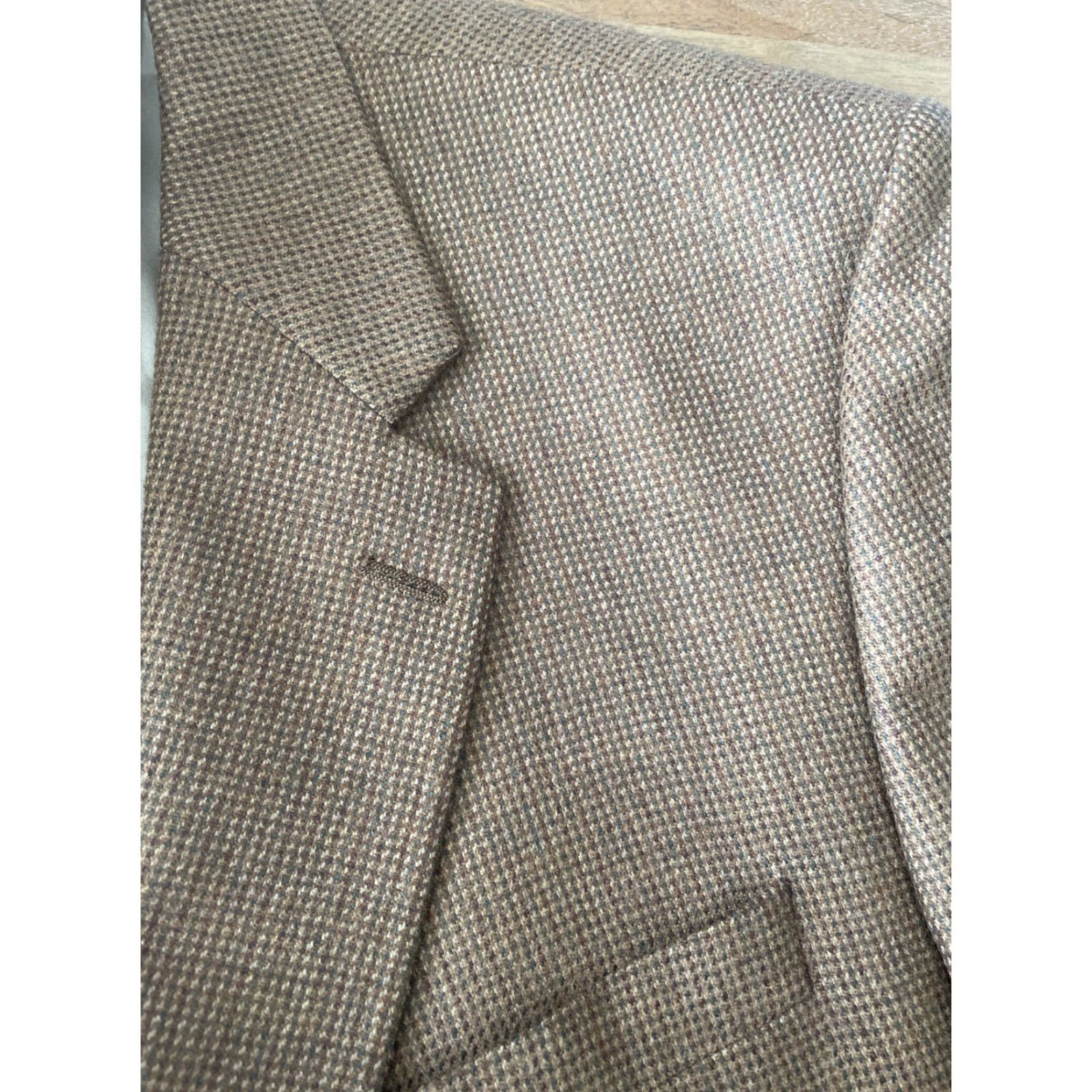 Ralph Lauren Vintage Lauren Ralph Lauren Blazer Mens 44R Brown 100% Lambswool Donegal Sport Coat Size 44R - 4 Thumbnail
