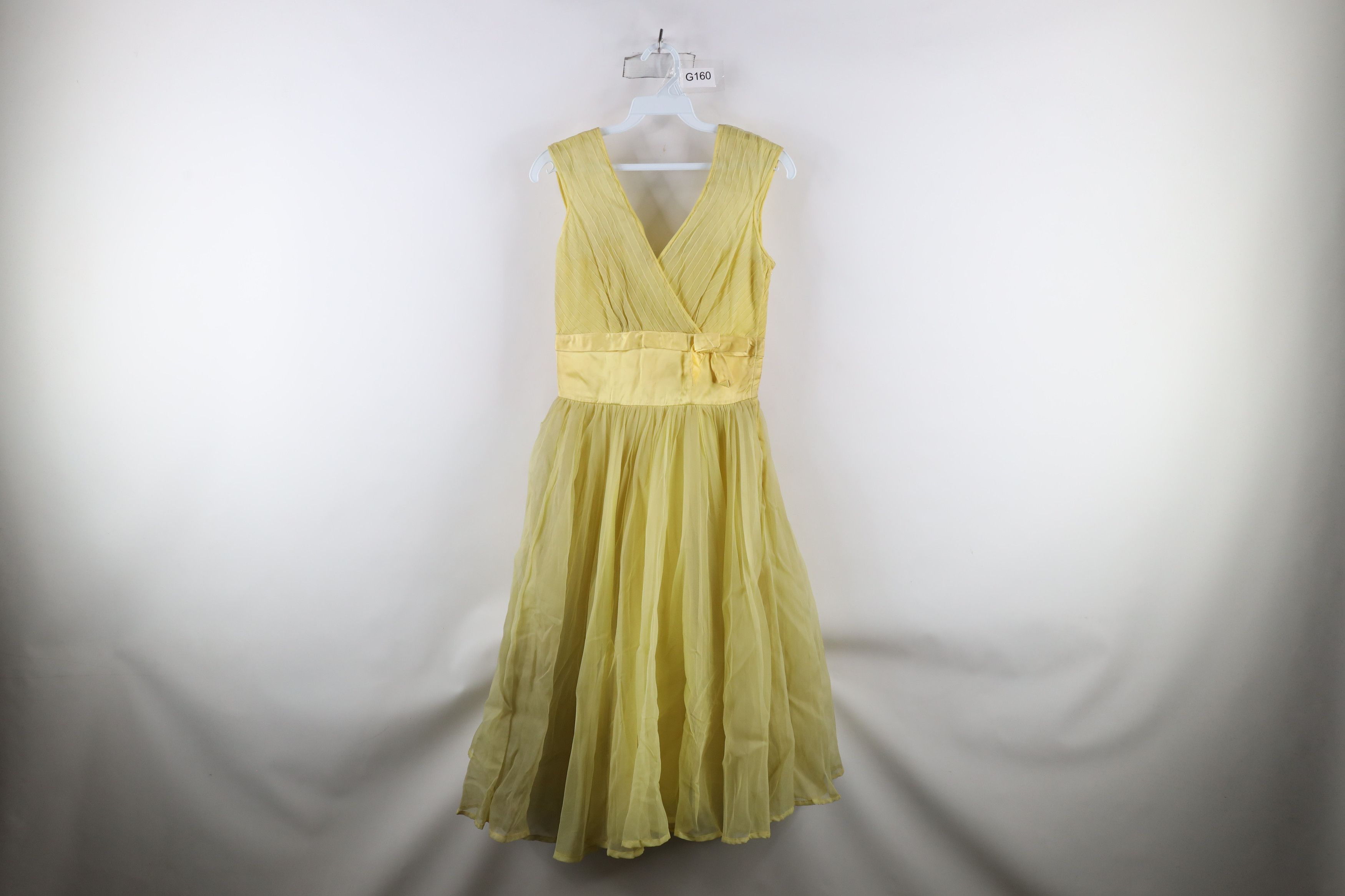 Vintage Vintage 50s Chiffon Cupcake Party Prom Dress Rockabilly Size S / US 4 / IT 40 - 1 Thumbnail
