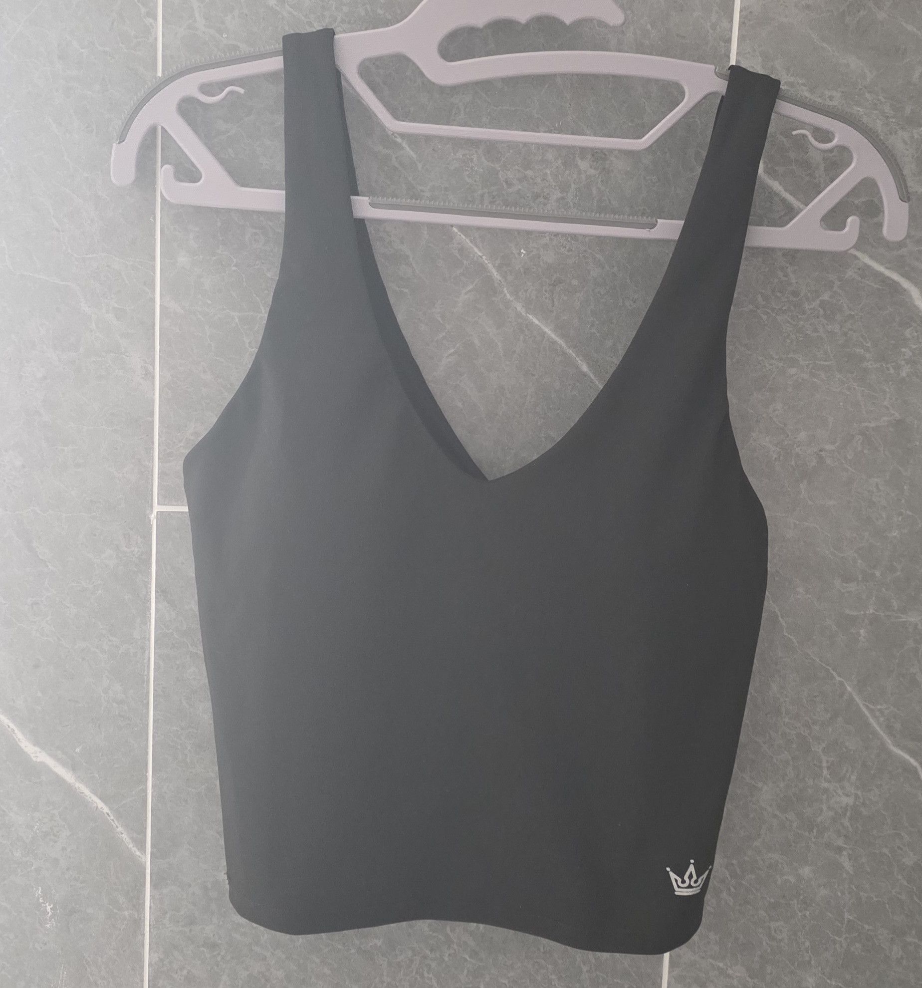 Other NWOT Crowned Athletics Black Essentials Crop Tank Top Small Size S / US 4 / IT 40 - 1 Thumbnail