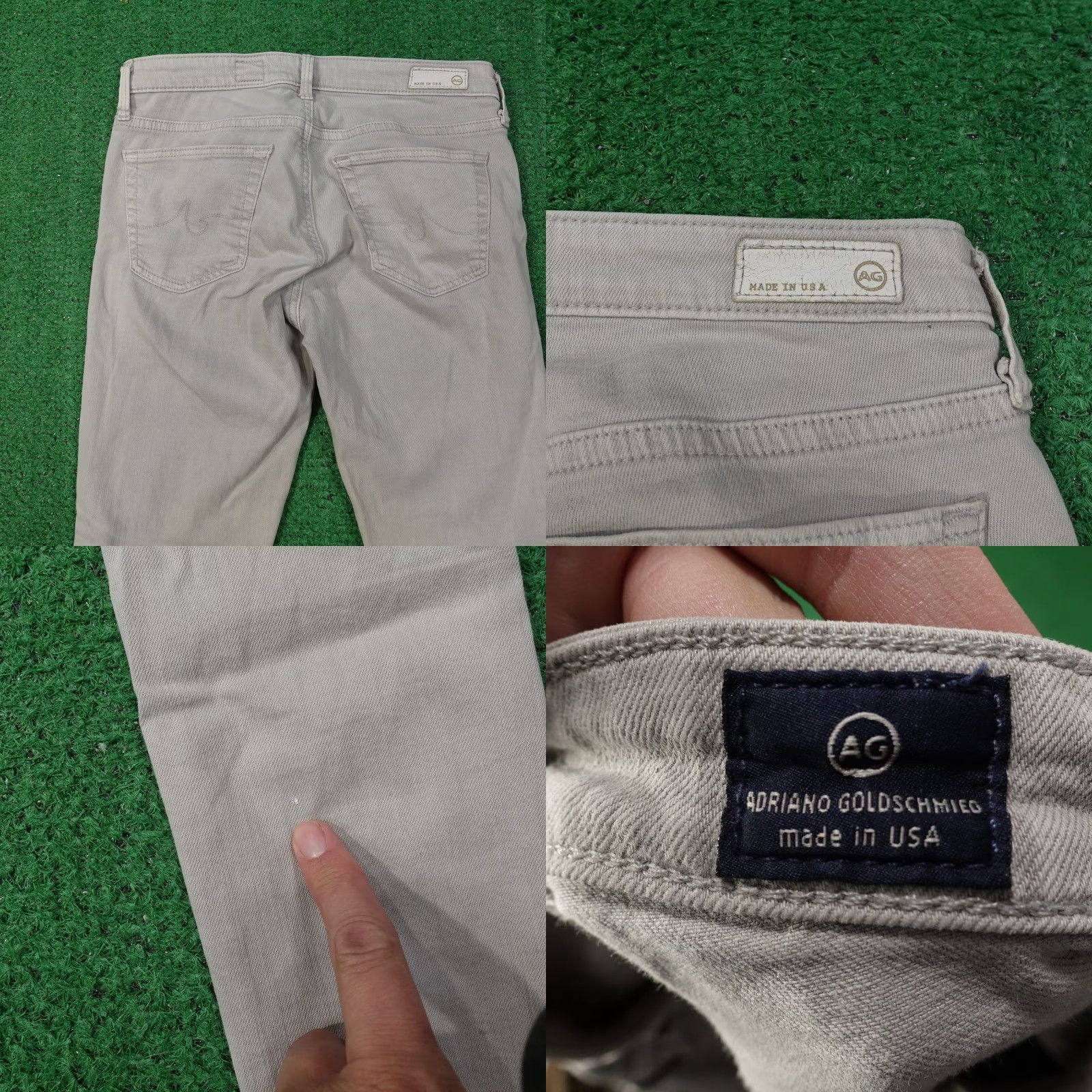 Vintage Adriano Goldschmied Women's Gray Skinny Jeans - Size 26 Regular Denim Pants Fall Summer Season Size 26" / US 2 / IT 38 - 8 Thumbnail
