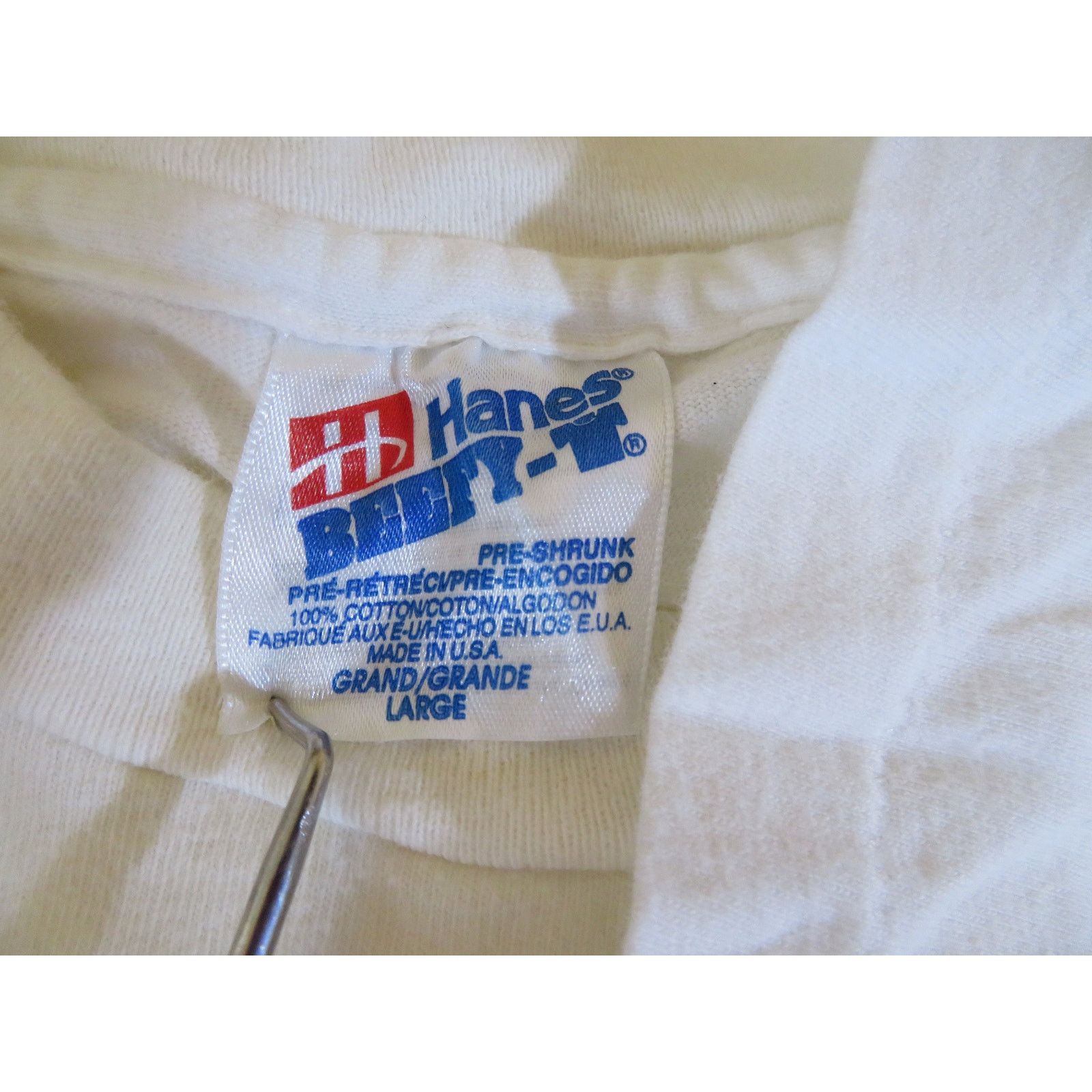 Hanes Top Ten Reasons to Support Agriculture T-shirt White L 1990s Size US L / EU 52-54 / 3 - 3 Thumbnail