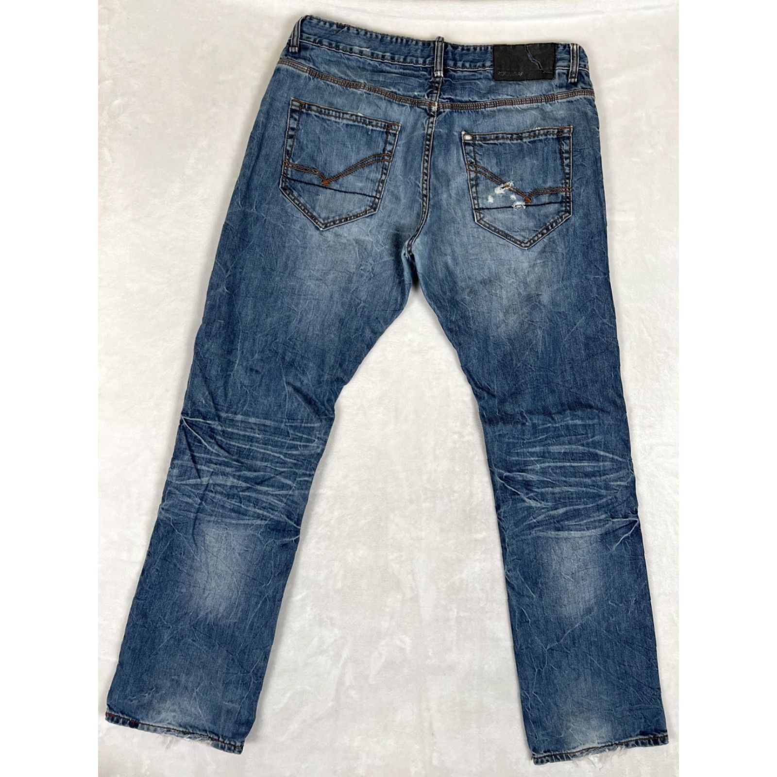 Rocawear VINTAGE Rocawear Jeans Mens 38 Blue Distressed Straight Fit Medium Wash Denim Cotton N/A Size US 38 / EU 54 - 5 Thumbnail