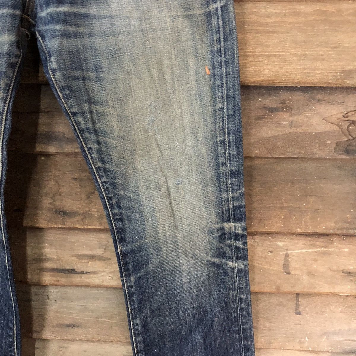 Uniqlo Uniqlo UJ faded Blue ripped distressed Denim Pants #7307 Size US 30 / EU 46 - 8 Thumbnail