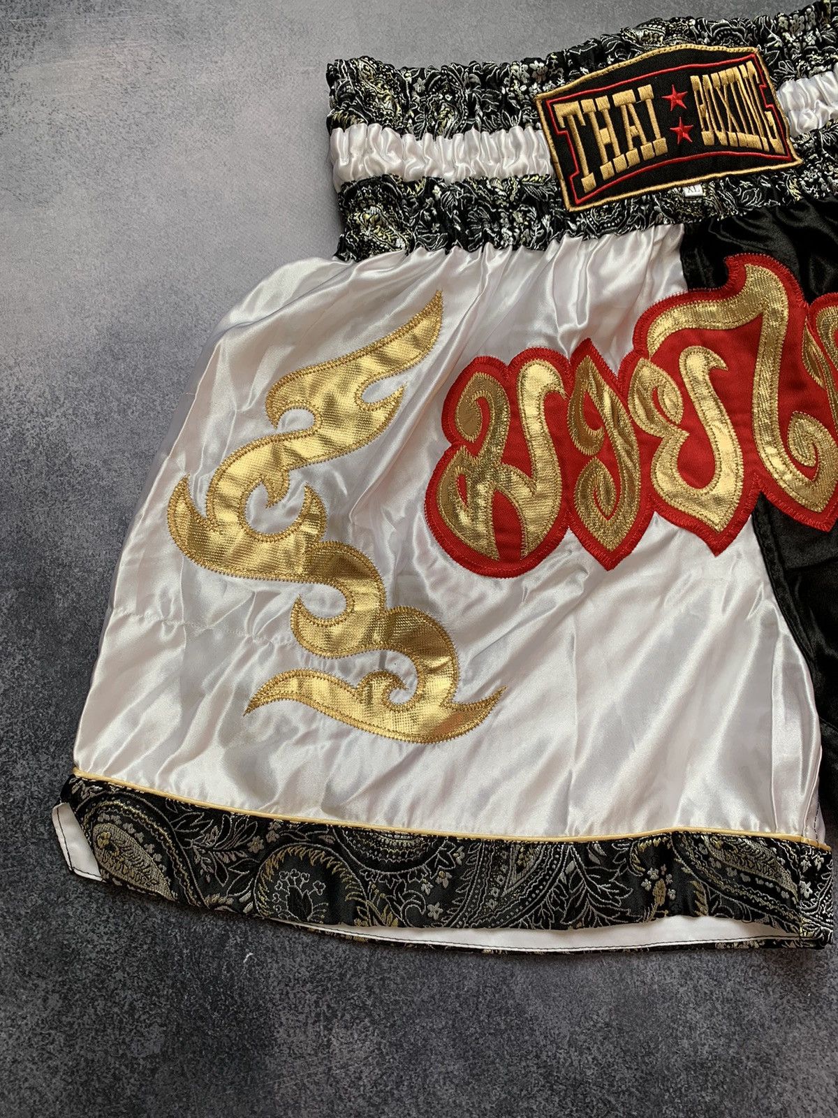 Japanese Brand × Vintage Vintage Muay Thai Shorts Thaiboxing Size US 36 / EU 52 - 2 Thumbnail