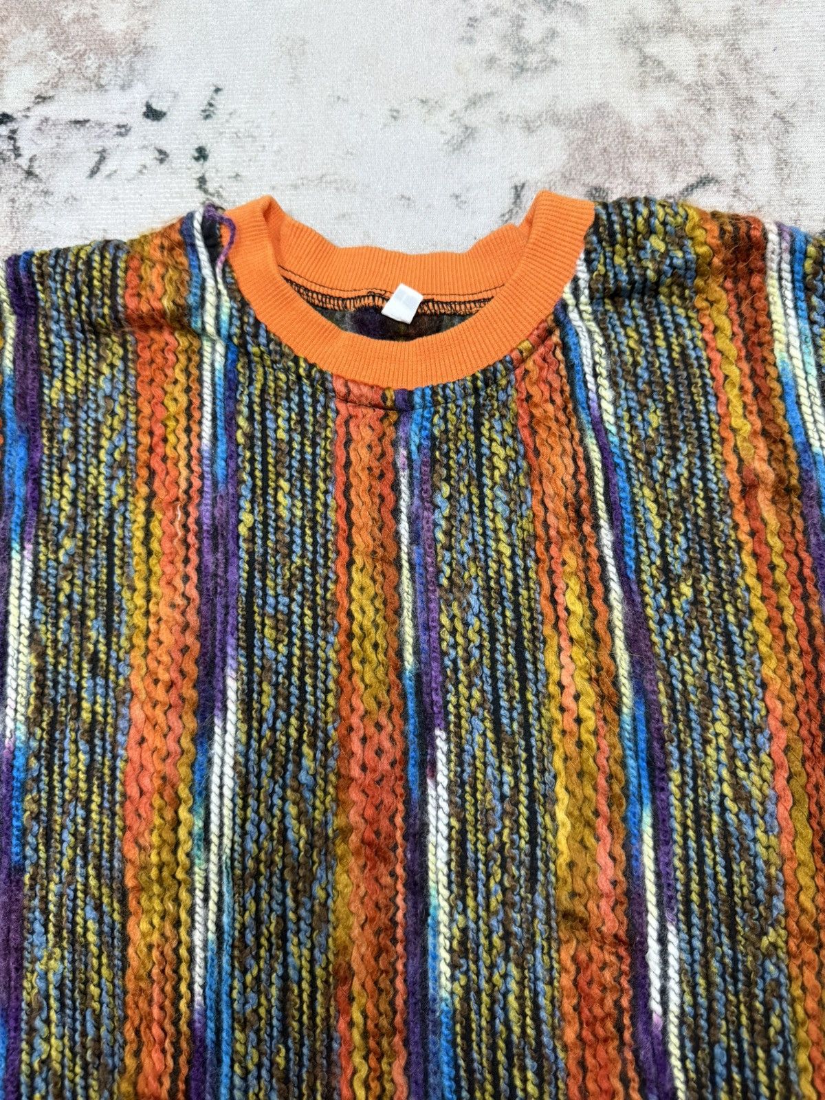 Japanese Brand Unbranded Knit Cropped Sweatshirt Size L / US 10 / IT 46 - 4 Thumbnail