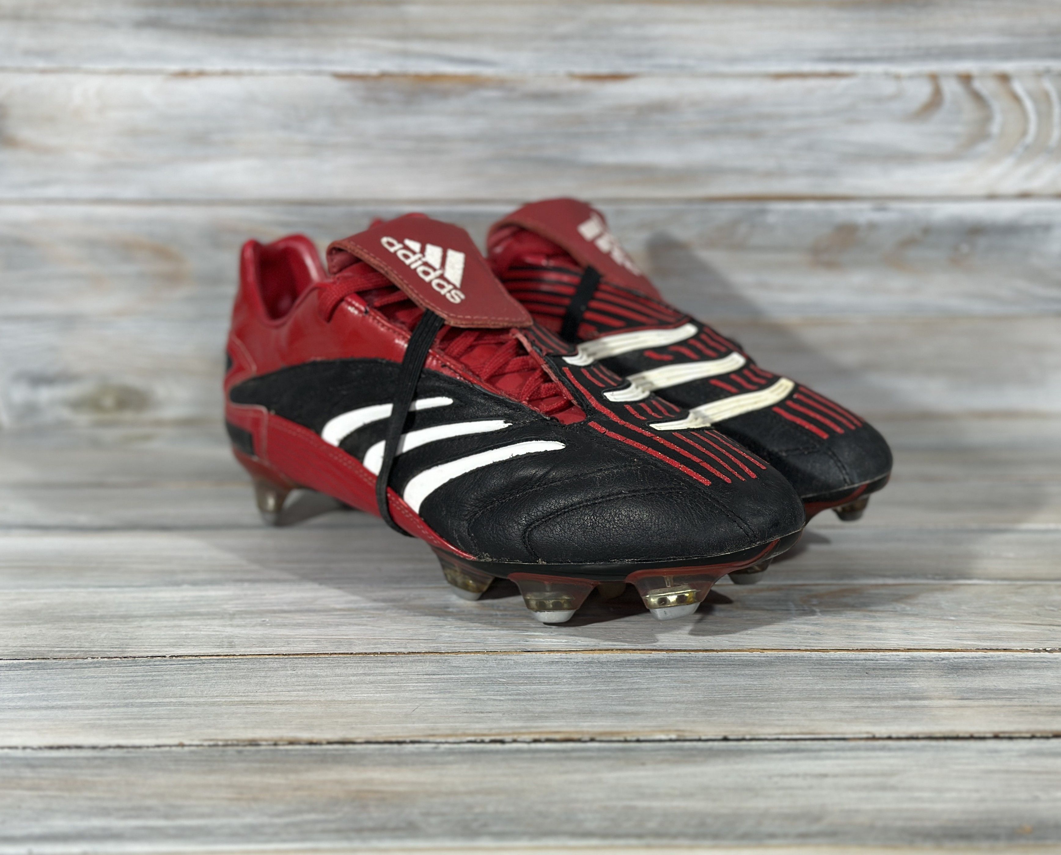 Adidas Vintage ADIDAS Predator Traxion SoftGround 2005 Cleats Boots Size US 8.5 / EU 41-42 - 14 Thumbnail