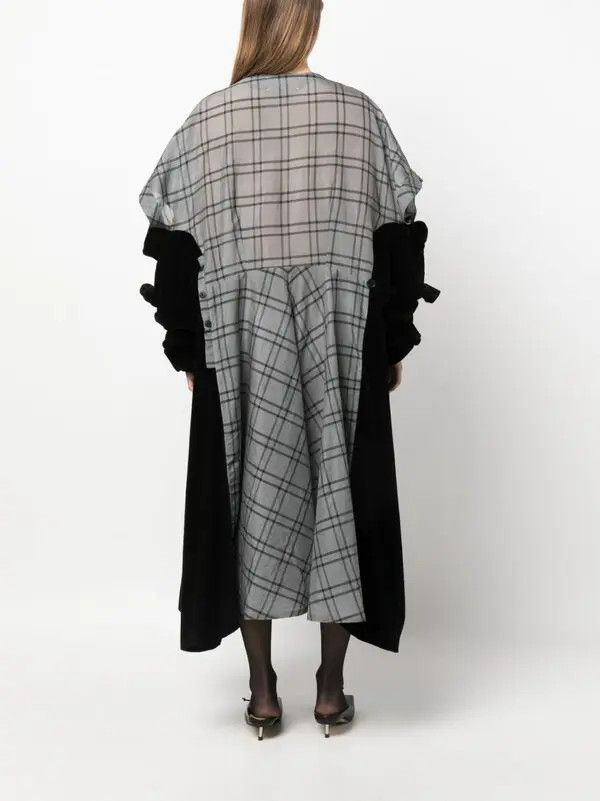 Maison Margiela o1y0625 Midi Dress in Gray/Black Size XS / US 0-2 / IT 36-38 - 4 Thumbnail