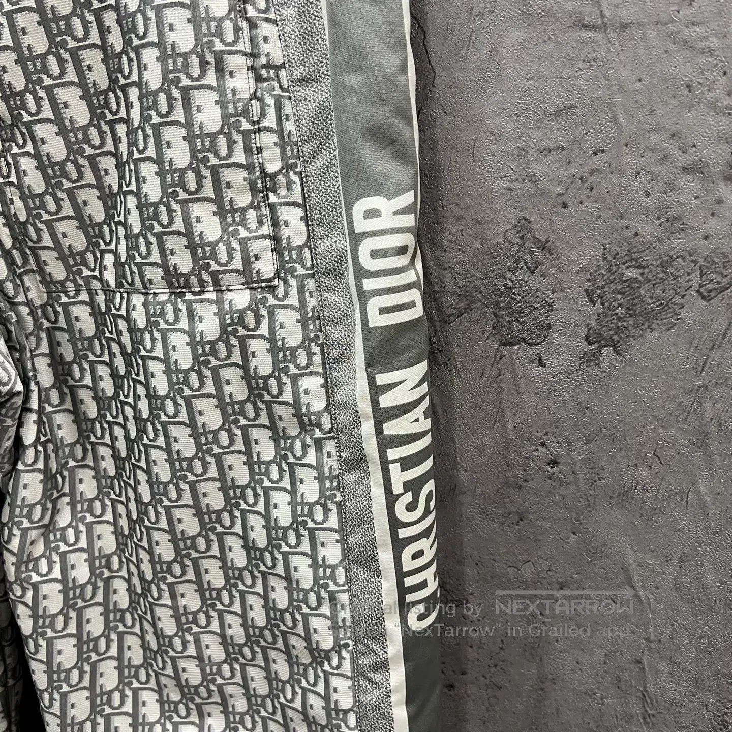 Dior Dior Ski Collection Grey All-Over Print Quilted Pants| Size 33" - 8 Thumbnail