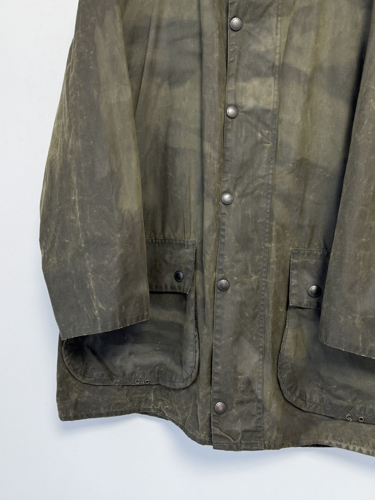 Barbour Vintage Barbour Border Waxed Cotton Mens Jacket Coat Size US XL / EU 56 / 4 - 6 Thumbnail