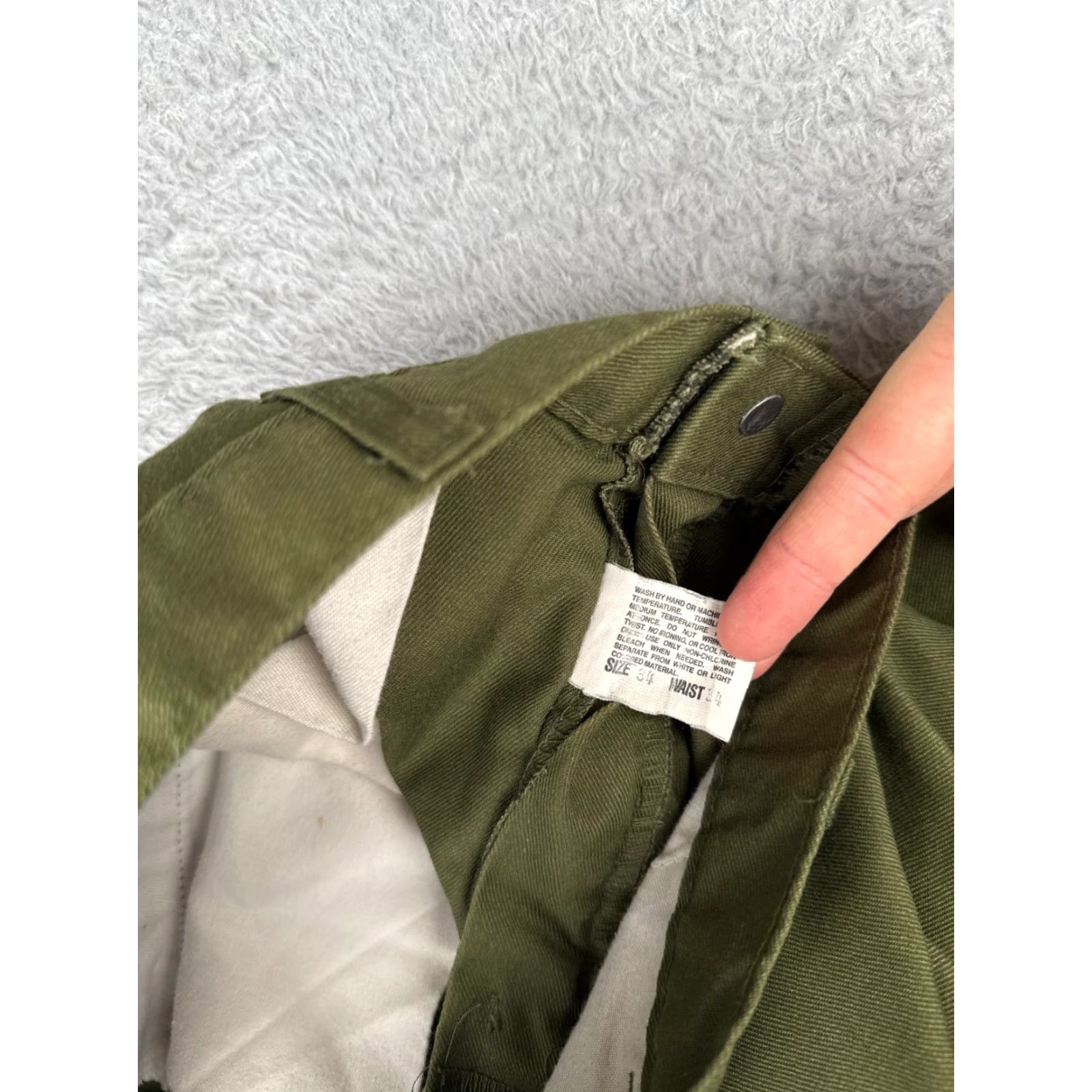 Vintage VINTAGE Boy Scouts Pants Men 34 Green Official Uniform Twill Cotton 34x29 READ Size US 34 / EU 50 - 7 Thumbnail