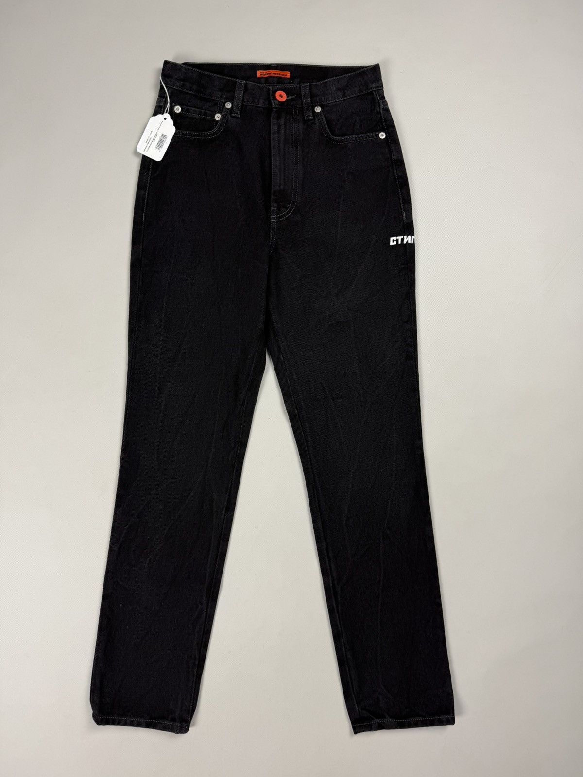 Heron Preston BNWT! Heron Preston Black Wash Denim 5 Pocket Jeans Pants Size 25" / US 0 / IT 36 - 1 Thumbnail