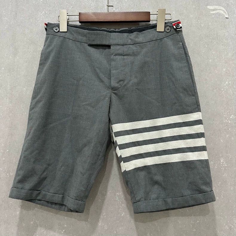 Thom Browne Thom Browne Wool Striped Shorts - dmc Size US 28 / EU 44 - 1 Thumbnail