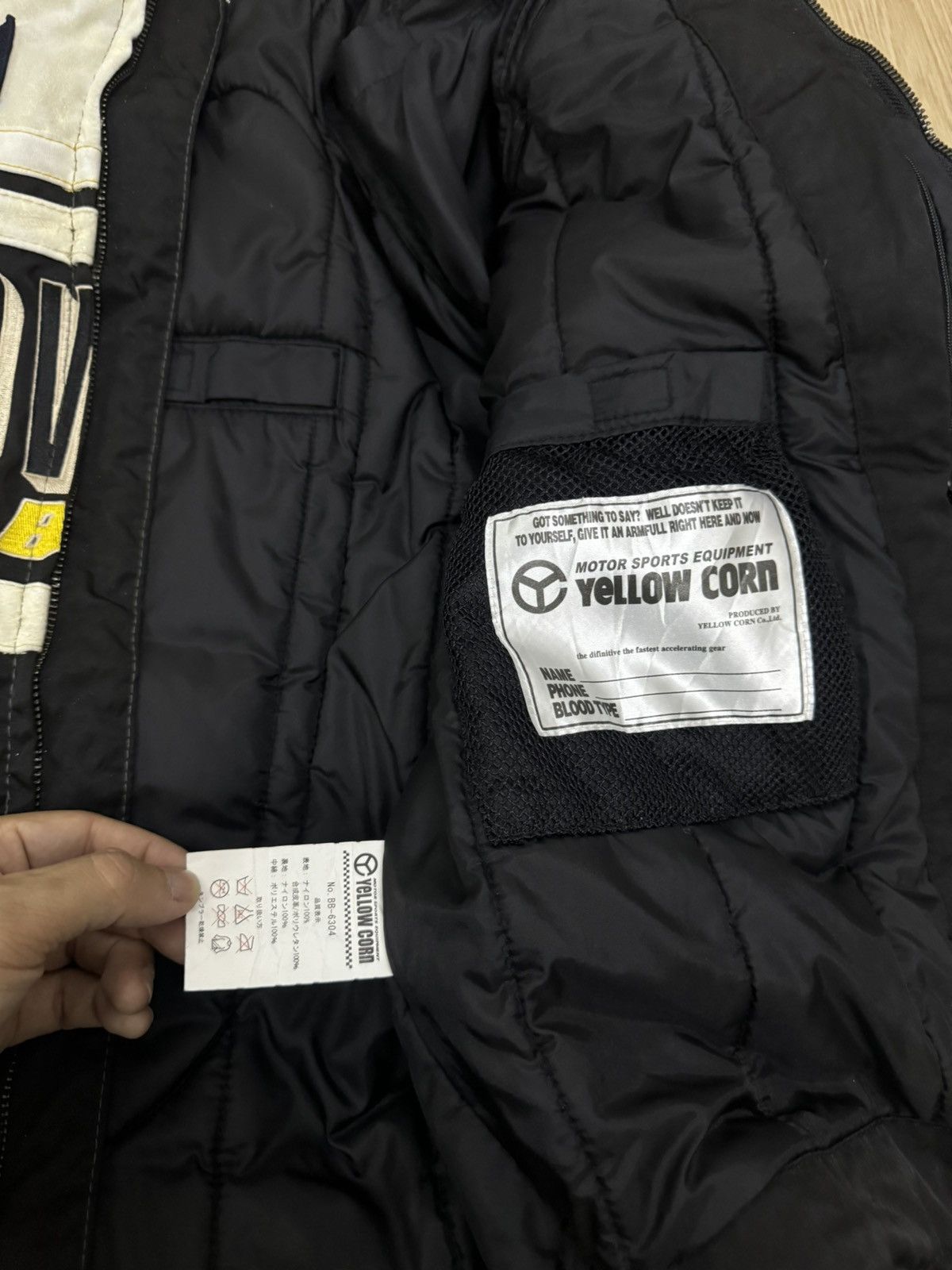 Japanese Brand × YELLOW CORN Yellow corn Record Breaker padded rider jacket Size US L / EU 52-54 / 3 - 9 Thumbnail
