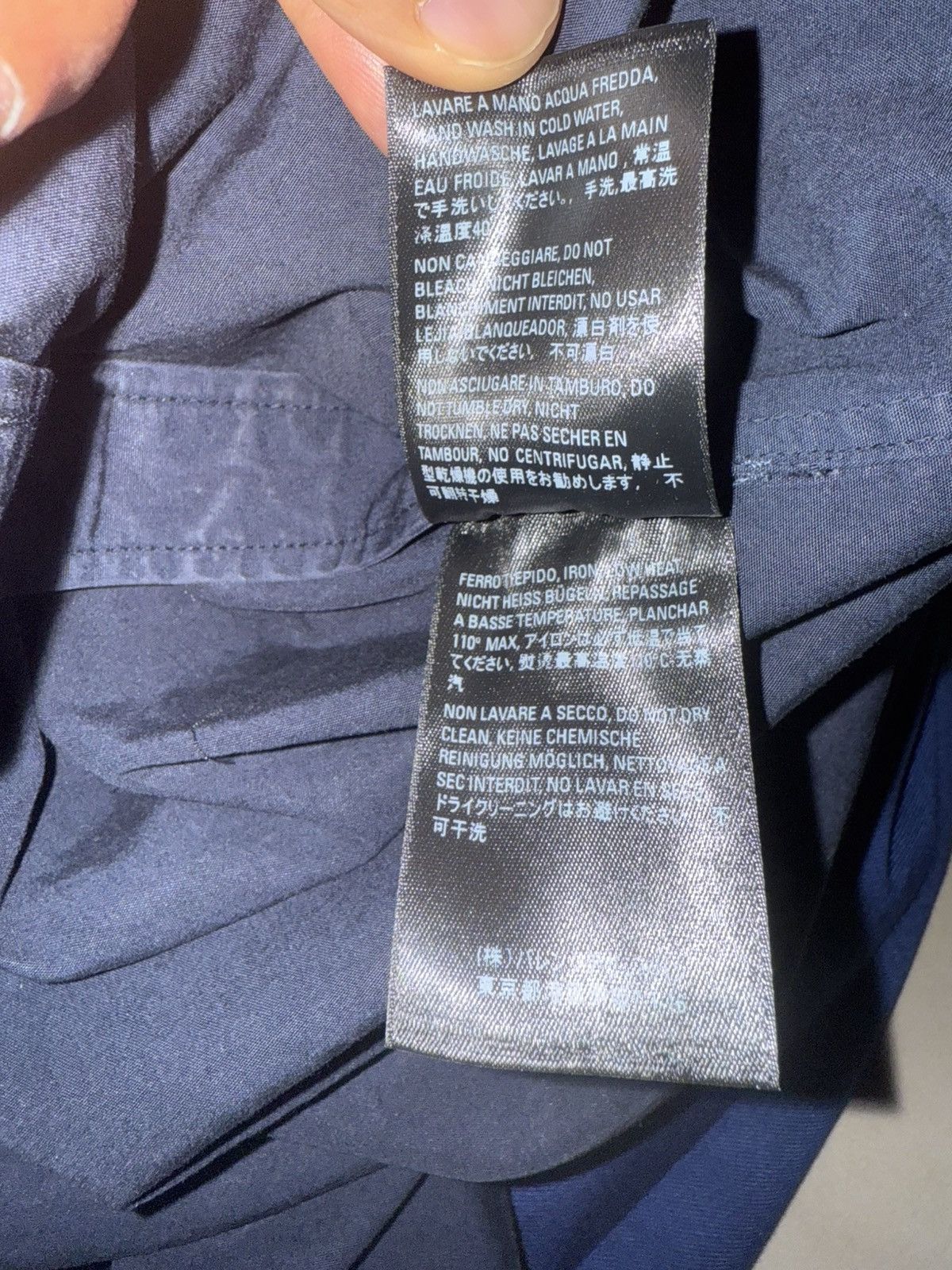 Balenciaga balenciaga navy button up shirt Size US M / EU 48-50 / 2 - 6 Thumbnail