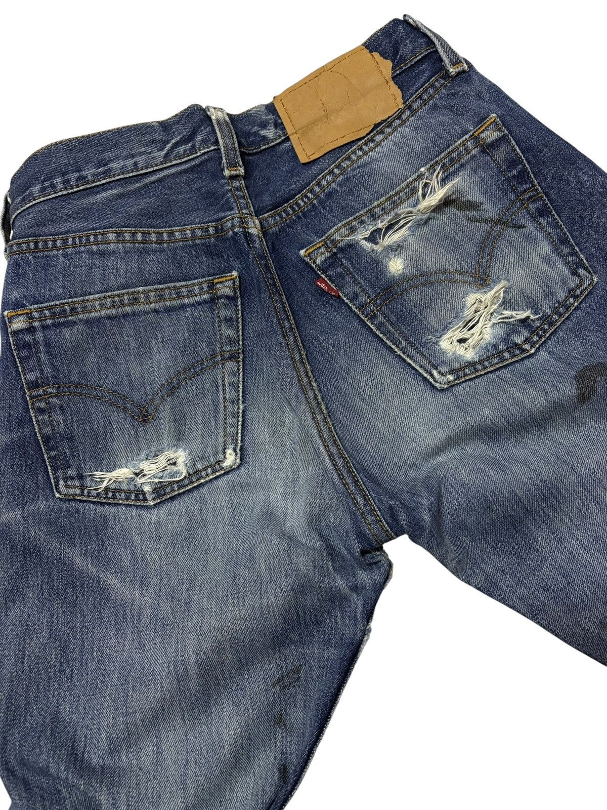Levi's Vtg 90s Levis 501 Distressed Jeans Size US 26 / EU 42 - 8 Thumbnail