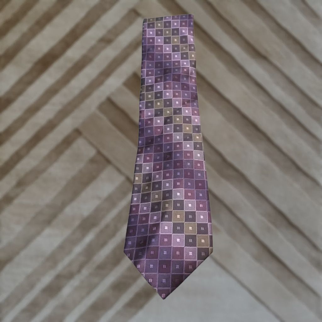 Joseph Abboud Joseph Abboud Silk Tie Men Purple 100% Silk Tie Mens Size ONE SIZE - 1 Thumbnail