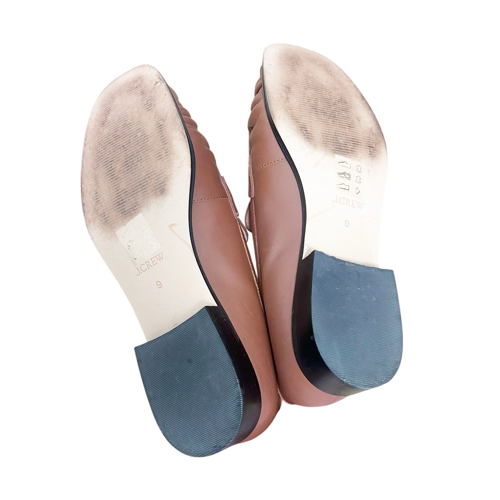 J.Crew J. Crew Brown Leather Maison Ruched Loafers Sz 9 Size US 9 / IT 39 - 5 Thumbnail