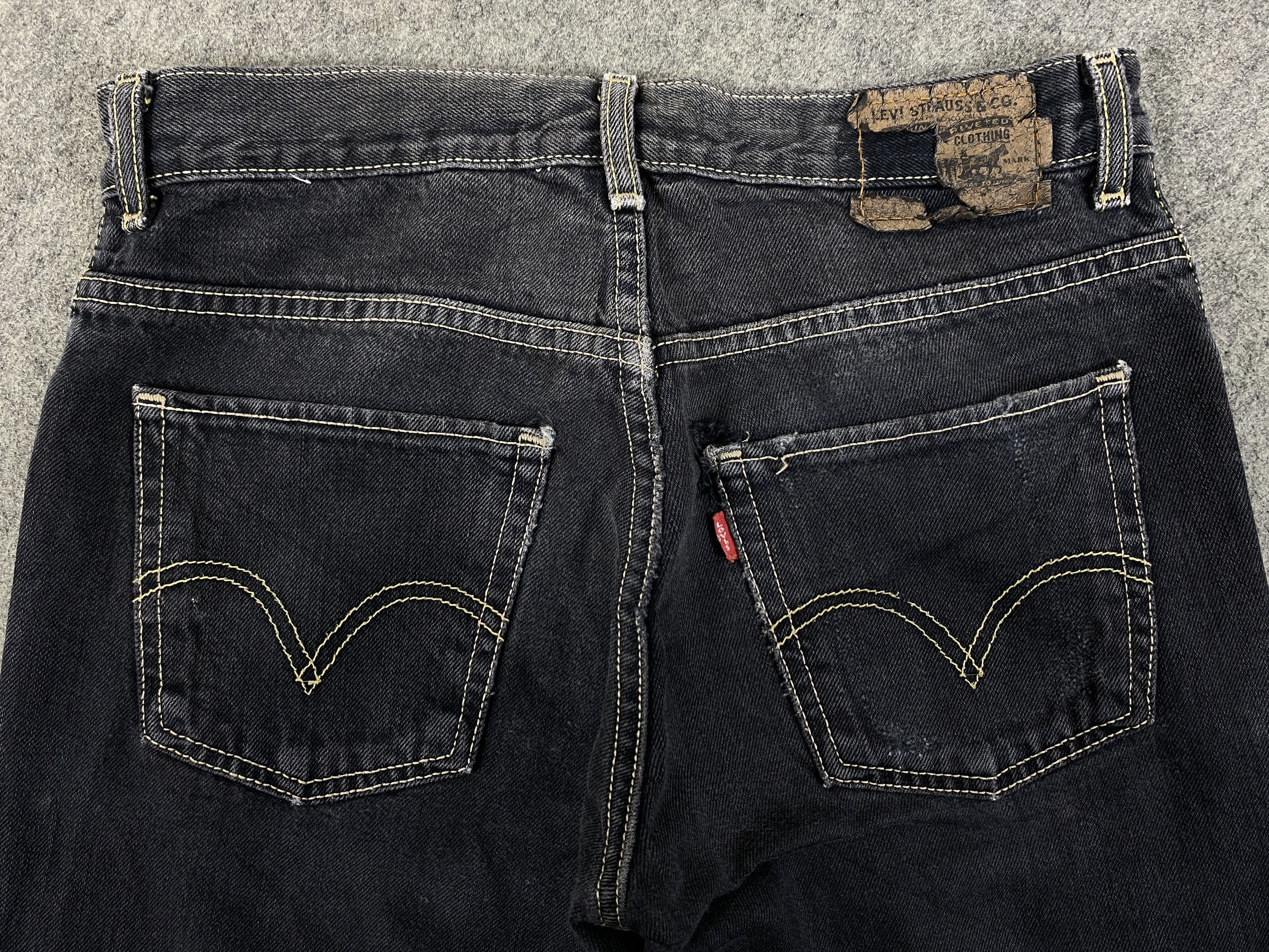 Levi's Black Vintage Levi's 511 Jeans 30x29.5 Denim- JN3337 Size US 30 / EU 46 - 4 Thumbnail