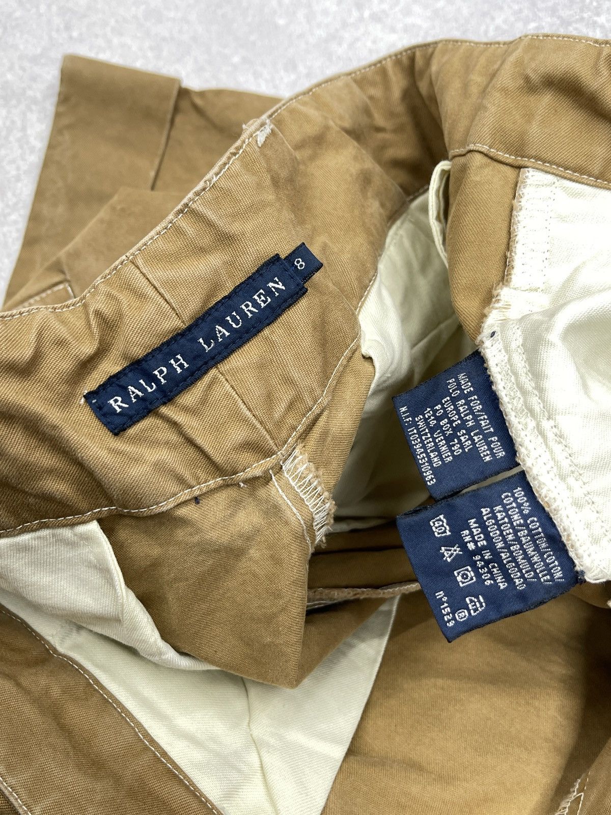 Polo Ralph Lauren Vintage Polo Ralph Lauren Baggy Cowboy Pants Beige Y2K Rugby Size 30" / US 8 / IT 44 - 15 Thumbnail