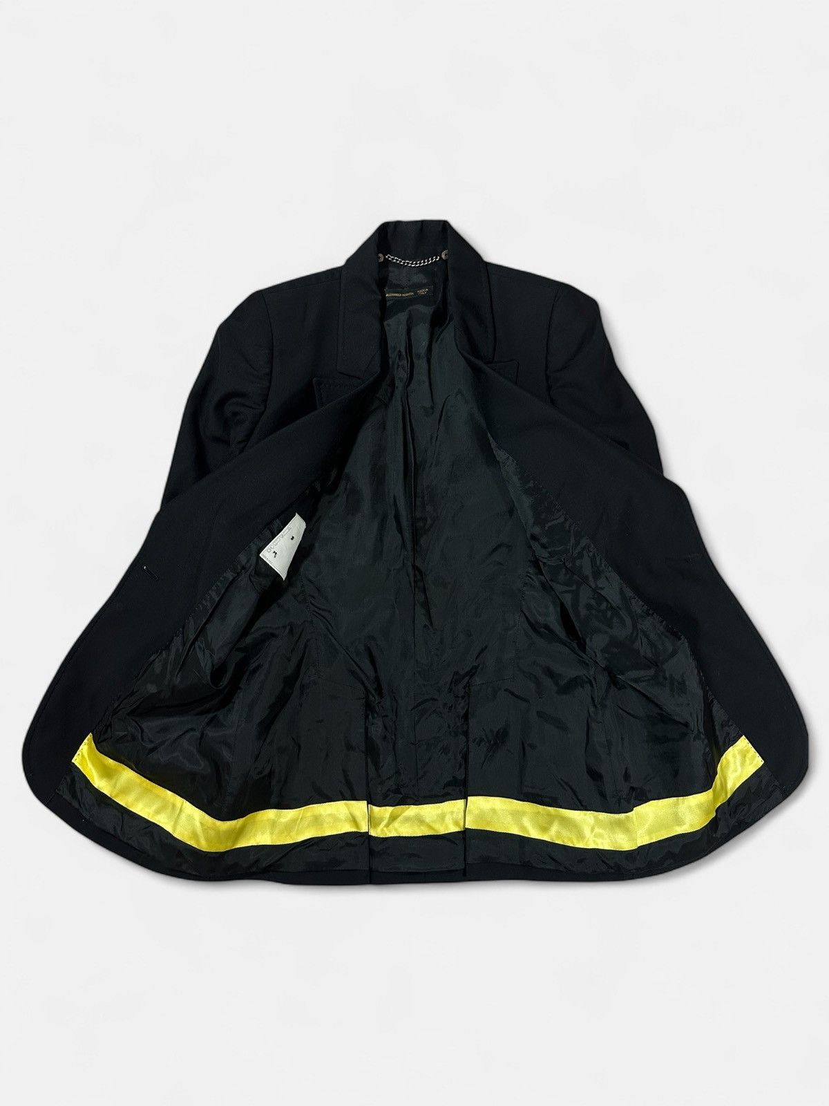 Alexander McQueen Alexander McQueen - FW00 Eshu Black / Yellow Blazer Size S / US 4 / IT 40 - 3 Thumbnail