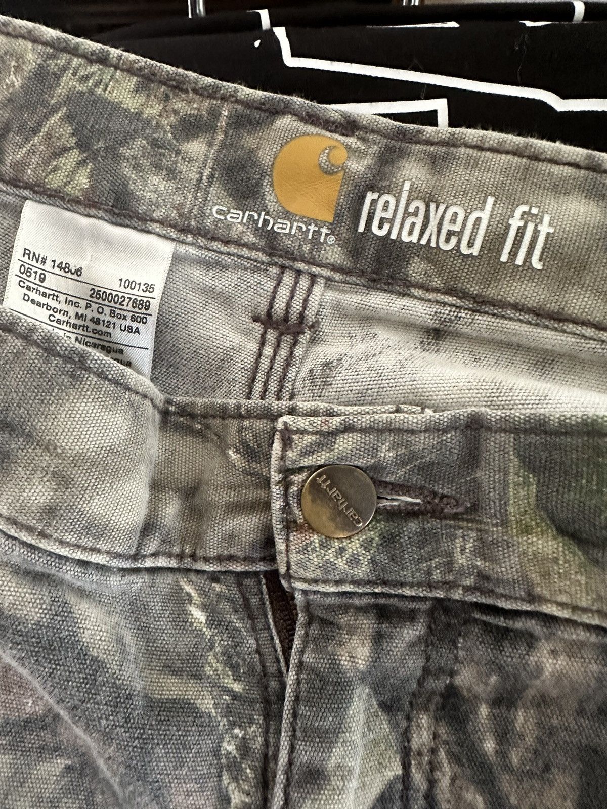 image of Vintage Carhartt Pants Size 36 in Tree Camo, Men's