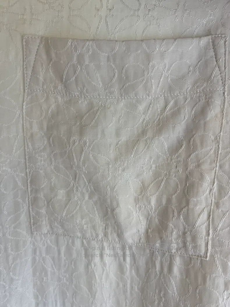 Loewe Loewe Off-White Silk Embroidered Shirt Dress Size XS / US 0-2 / IT 36-38 - 4 Thumbnail