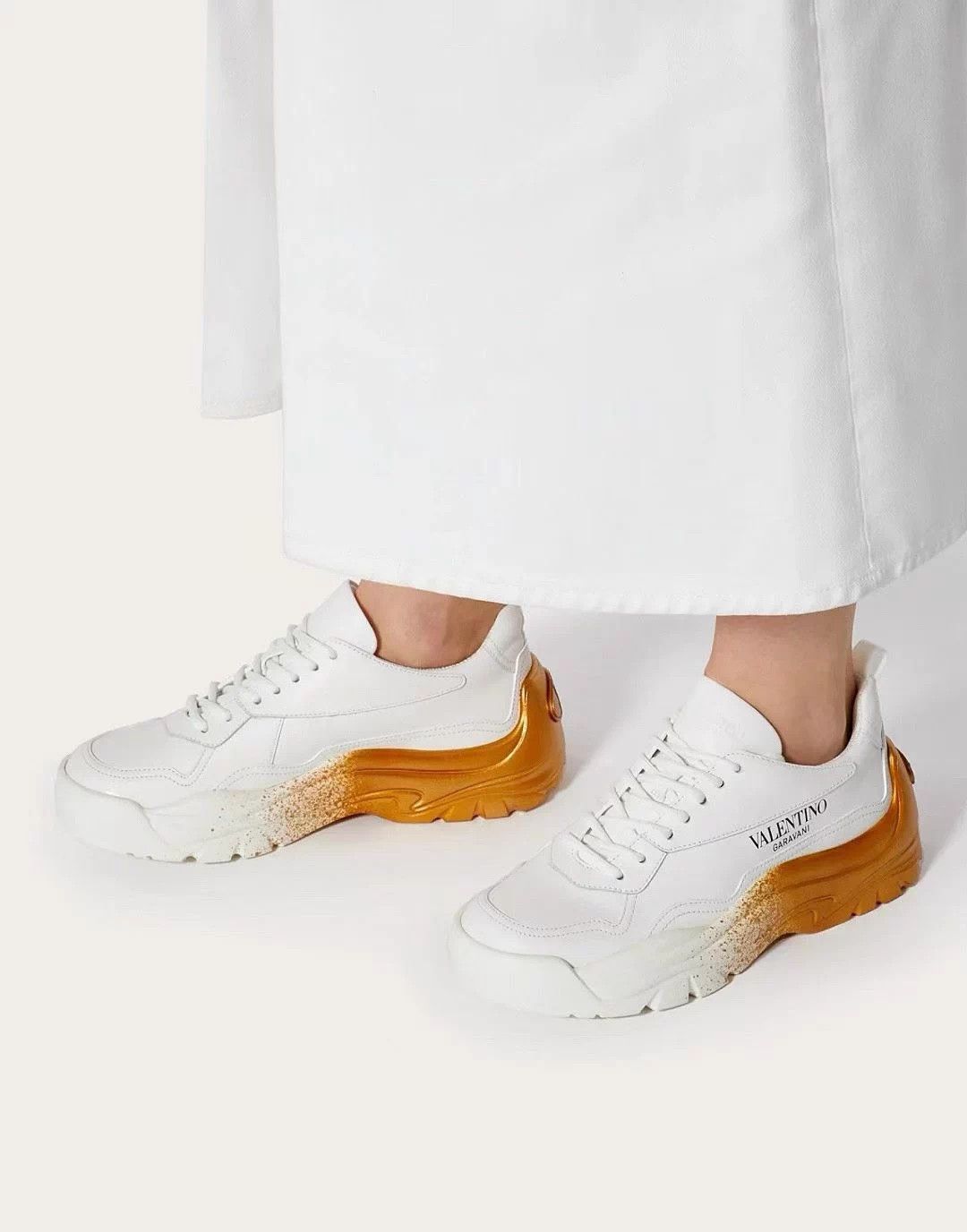 Valentino Valentino gradient gold ink dad shoes 35.5 women's Size US 4.5 / IT 34.5 - 6 Thumbnail