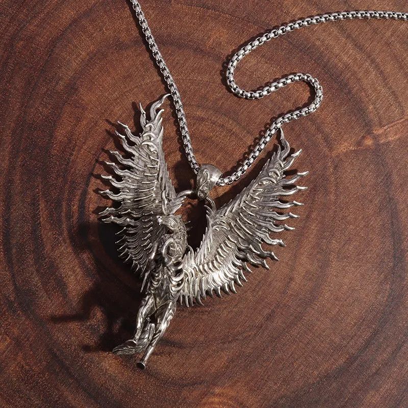 Jewelry Unicorn Pegasus Wings Pendant Necklace Size ONE SIZE - 2 Thumbnail