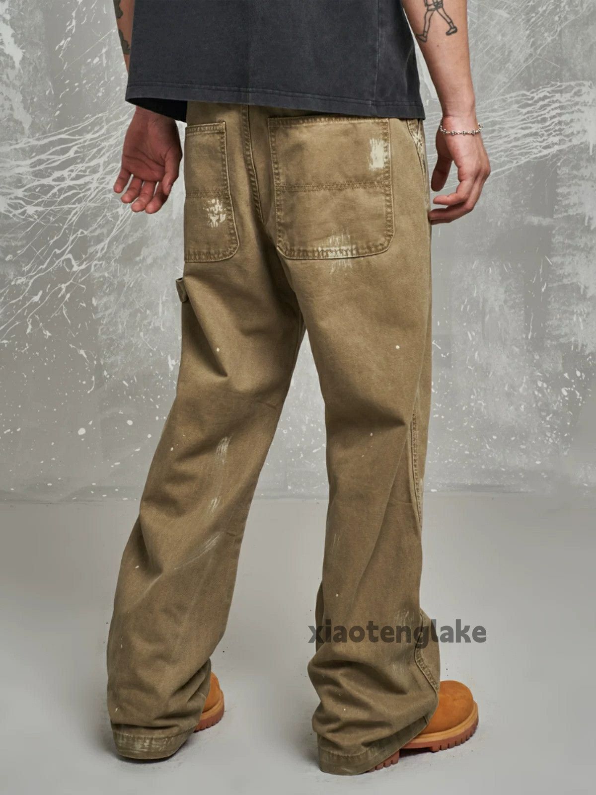 Designer × Japanese Brand × Vintage washed faded utility carpenter cargo paint work pants Size US 32 / EU 48 - 2 Thumbnail