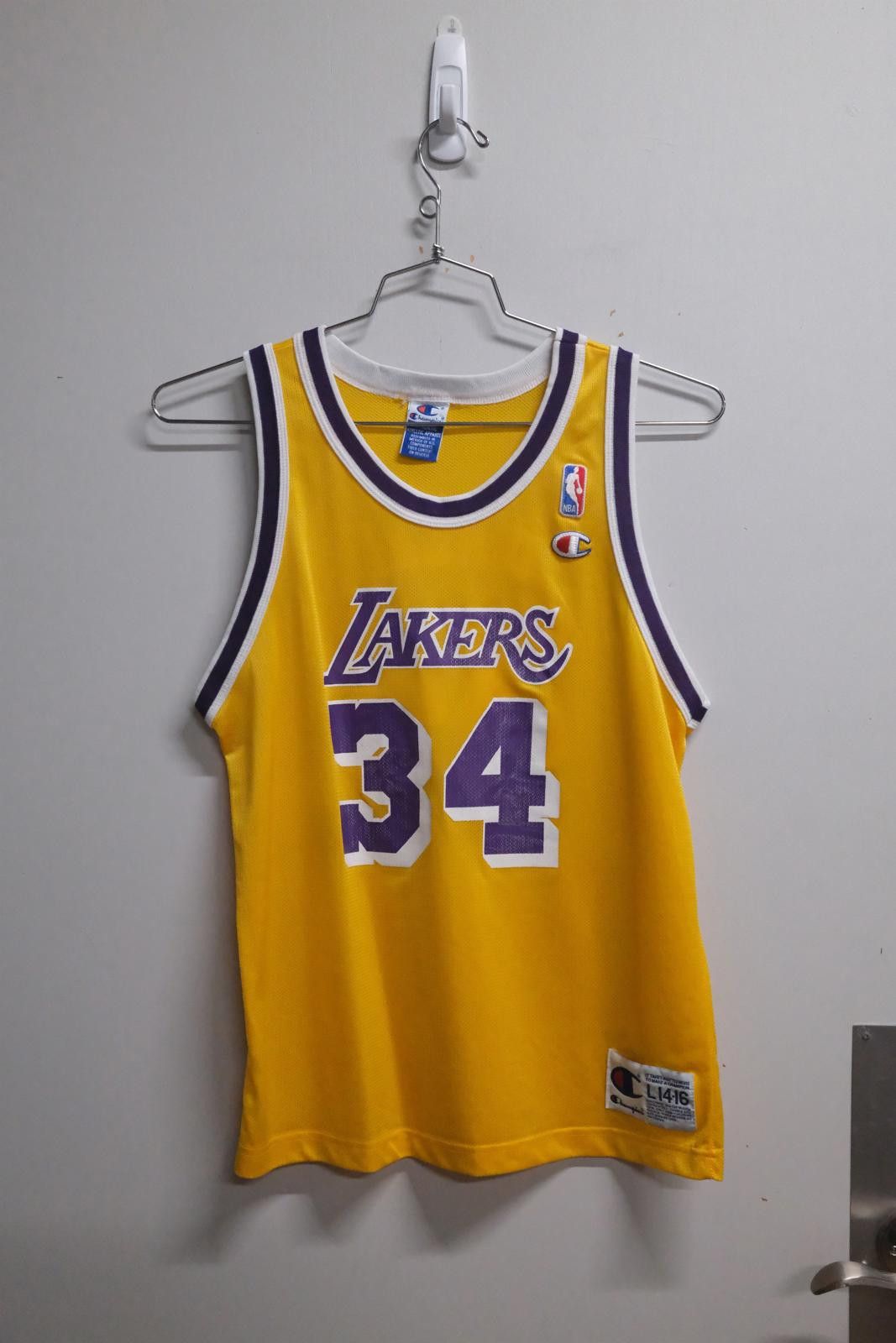 Champion 90s Champion Los Angeles Lakers O'Neal #34 Basketball Jersey Size ONE SIZE - 1 Thumbnail