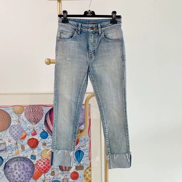 Saint Laurent Paris Saint Laurent Light Blue Jeans - dmc Size US 32 / EU 48 - 1 Thumbnail