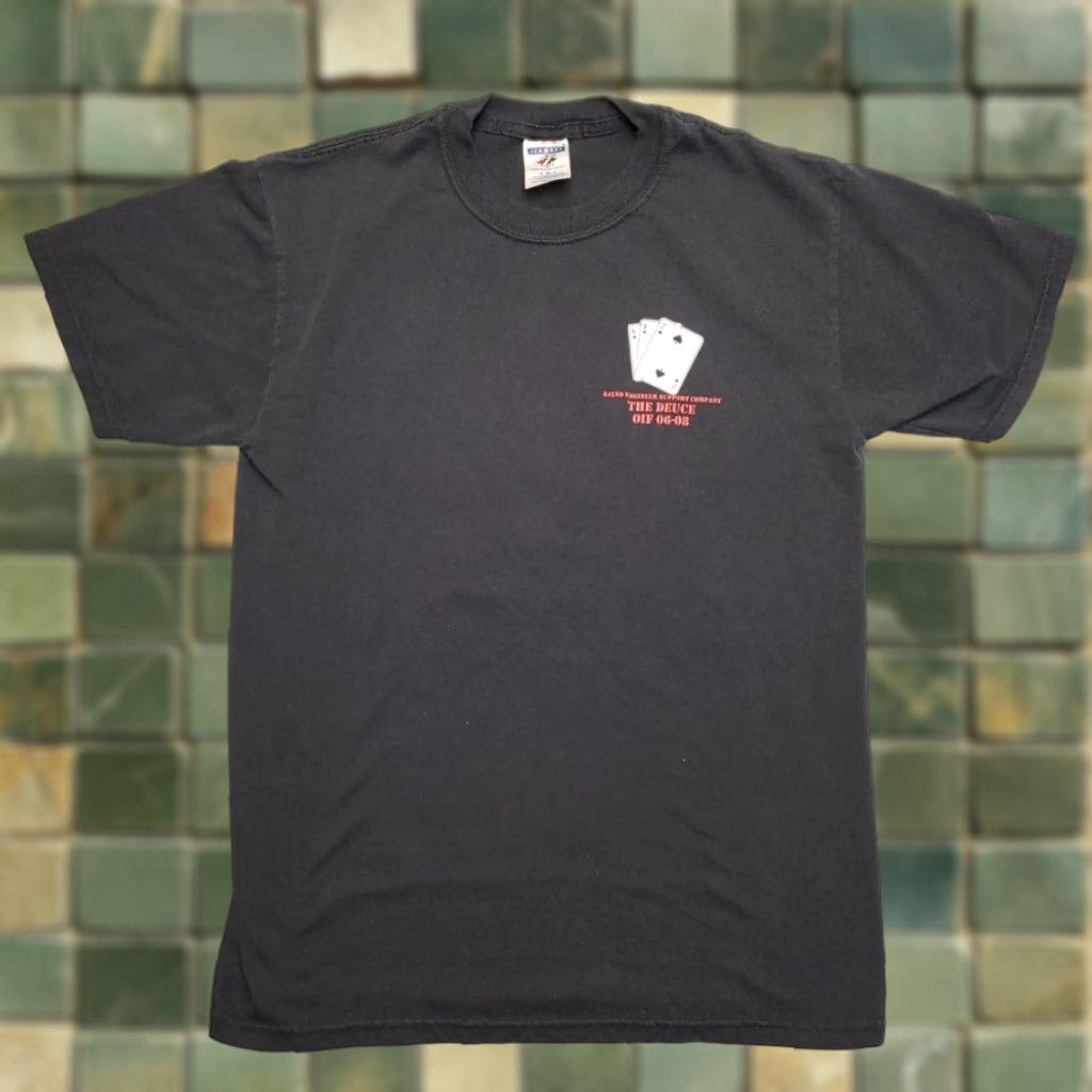 Jerzees VTG Shirt Men Small Crewneck Baghdad Iraq Deuce OIF 06-08 642nd Engineer Support Size US S / EU 44-46 / 1 - 1 Thumbnail