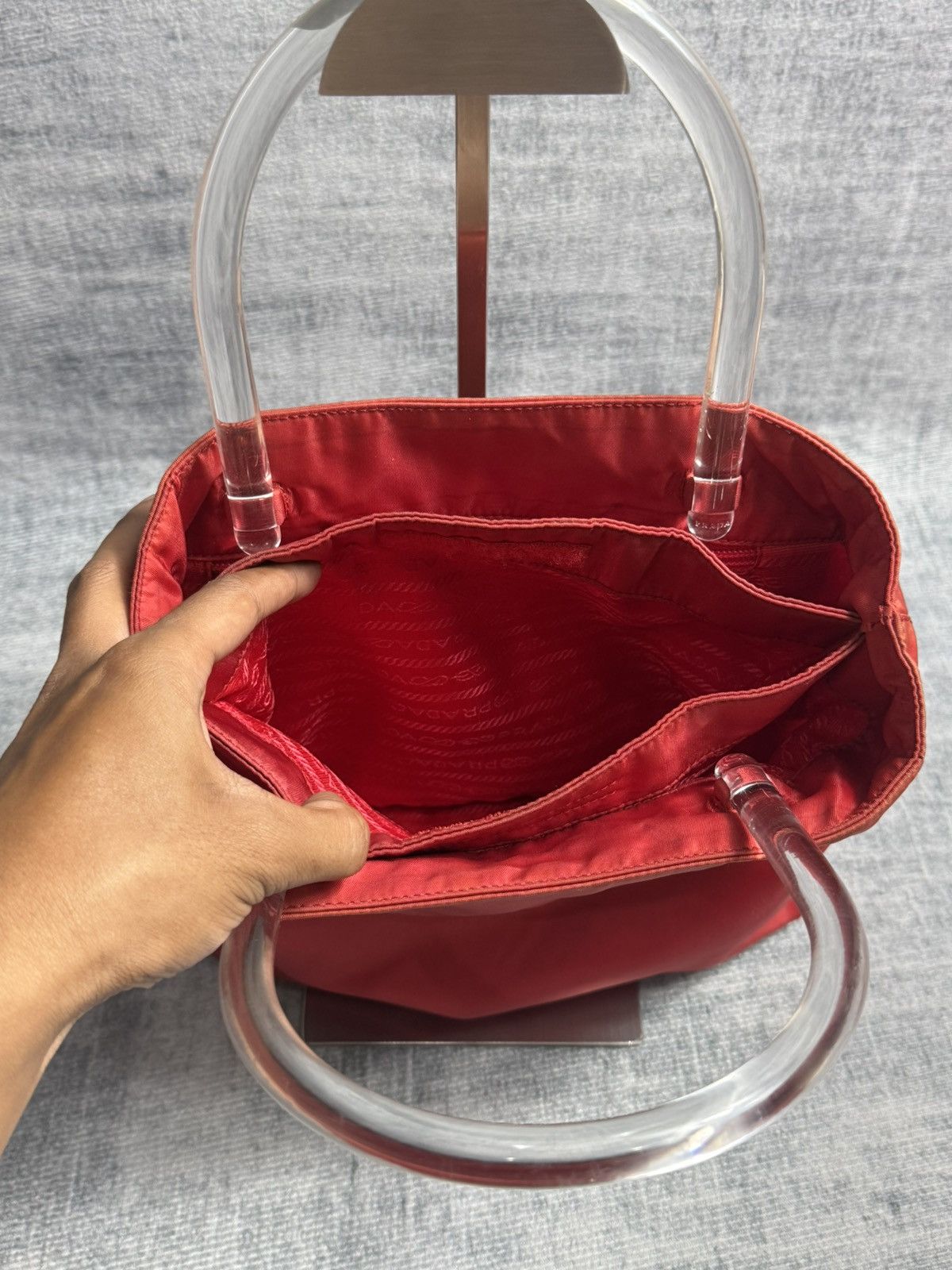Prada Prada Tessuto Nylon Handbag Size ONE SIZE - 13 Thumbnail
