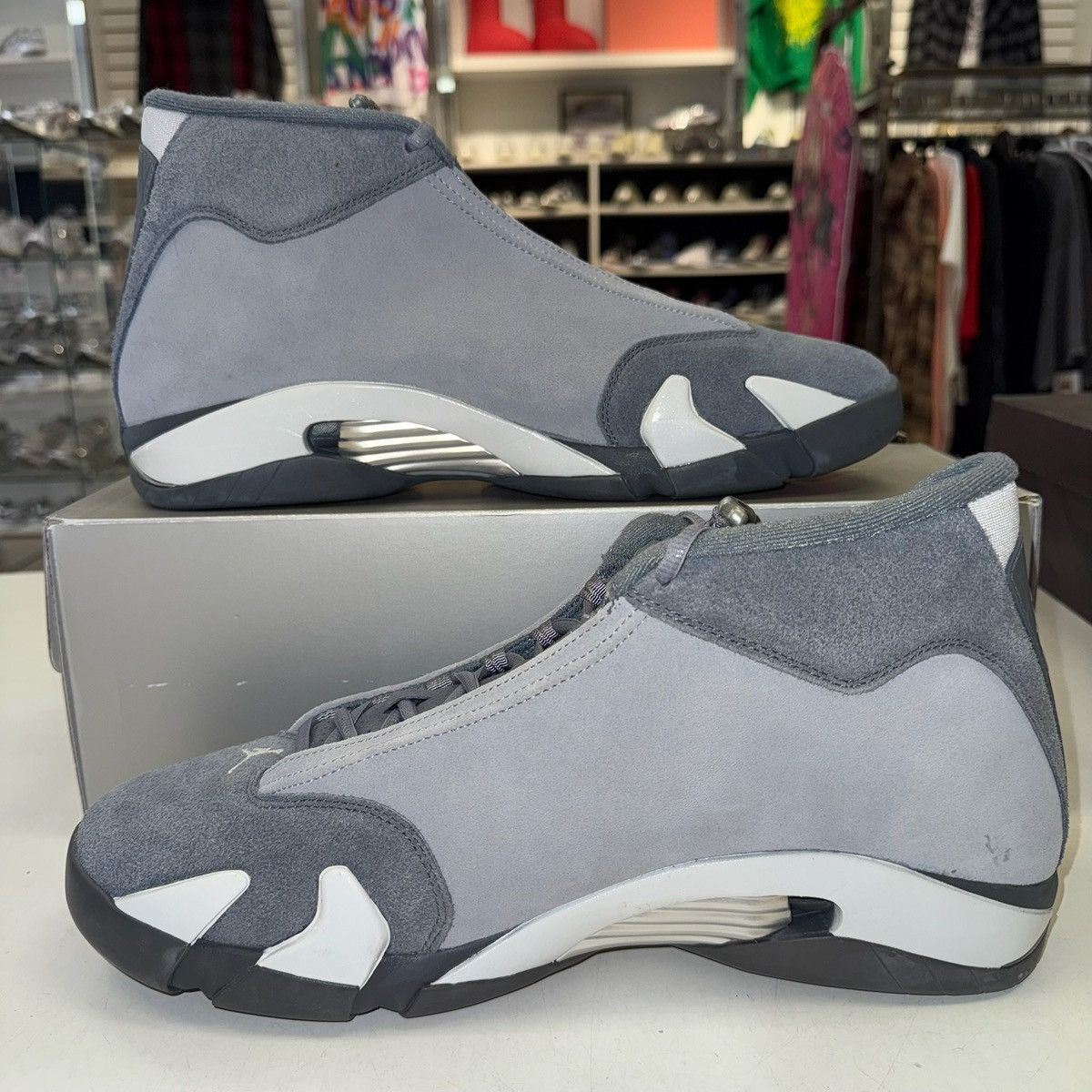 Jordan Brand Size 14 - Air Jordan 14 Retro Flint Grey - FJ3460-012 Size US 14 / EU 47 - 2 Thumbnail