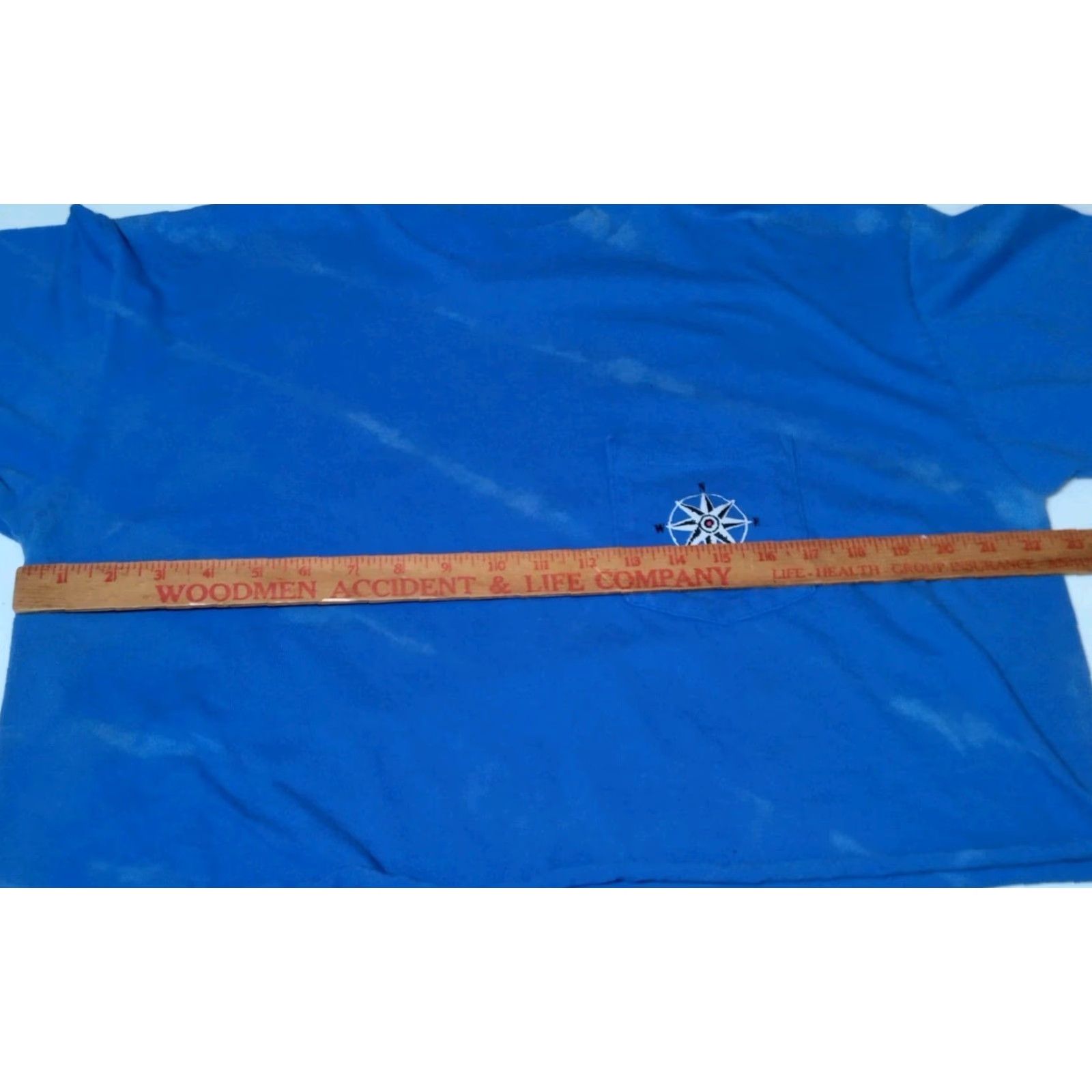 Marlboro VINTAGE Marlboro 90s Bleach Dyed Ski Shirt Crop Top XL Blue Pocket Graphic Mens Size US XL / EU 56 / 4 - 6 Thumbnail