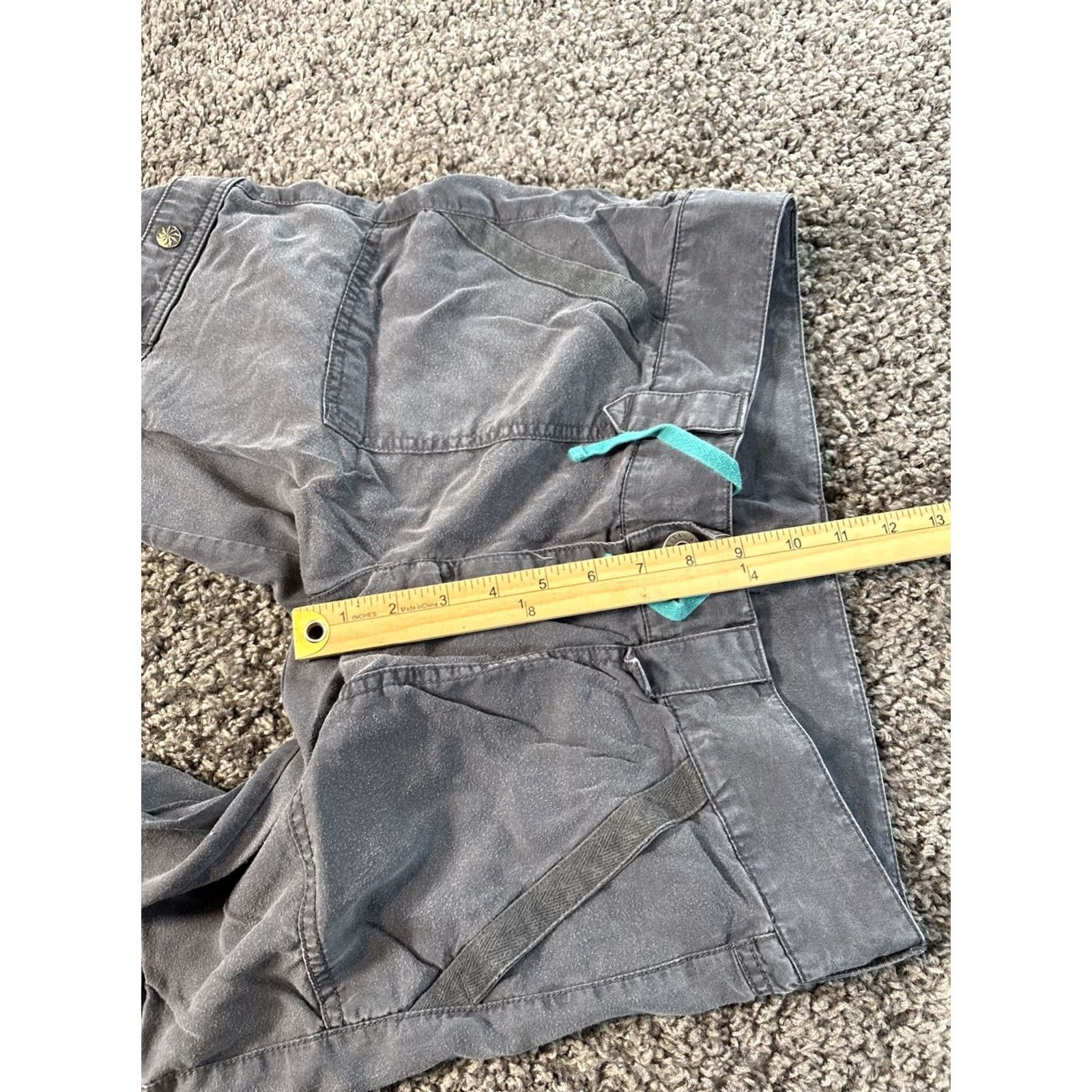 Athleta Athleta Capri Pants Womens 10 Gray Activewear Pocket Flared Capri Pockets Hiking Athletic Comfort Lightweight Size 32" / US 10 / IT 46 - 5 Thumbnail