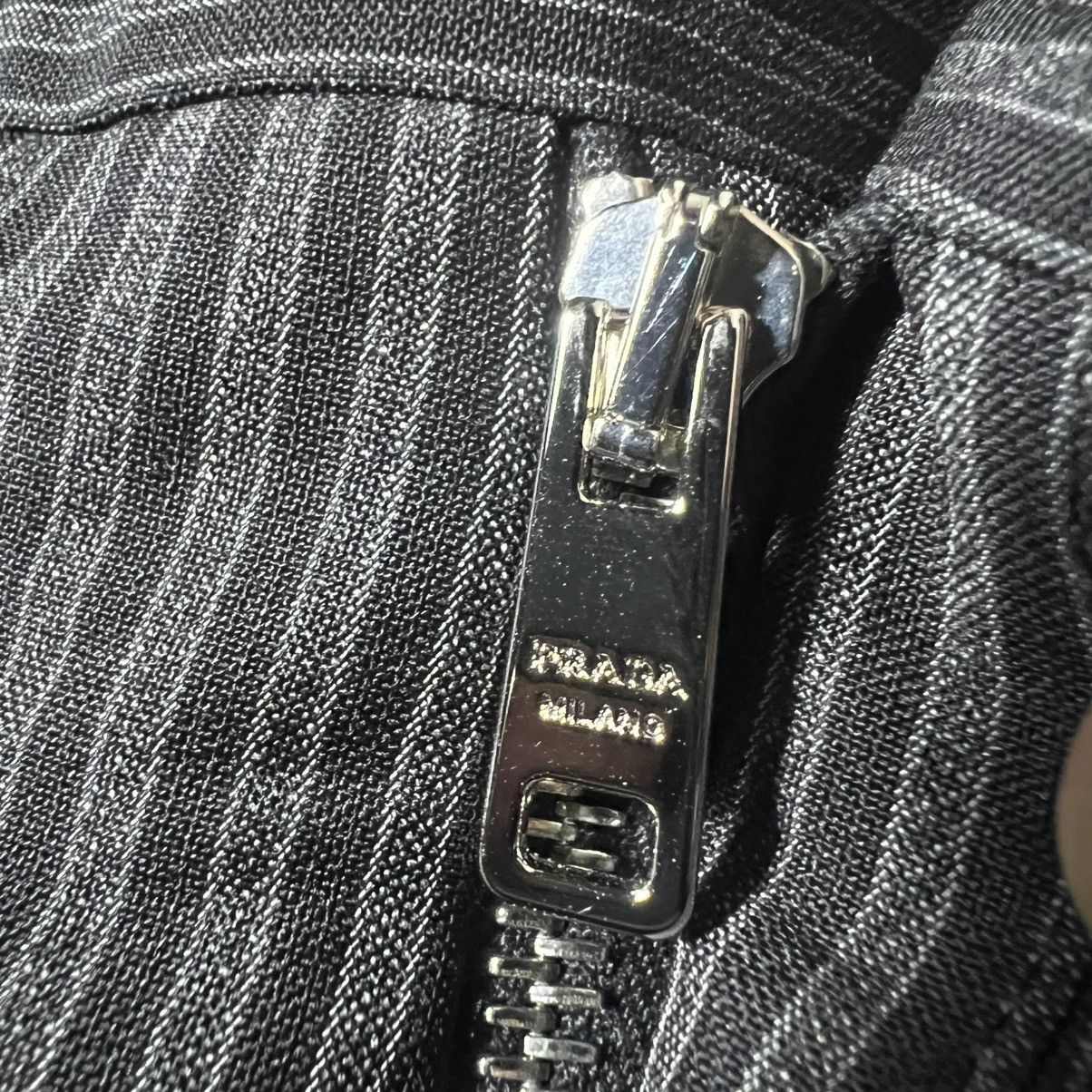 Prada Prada - SS19 - Pinstripe Virgin Wool & Mohair Trousers Size US 38 / EU 54 - 6 Thumbnail