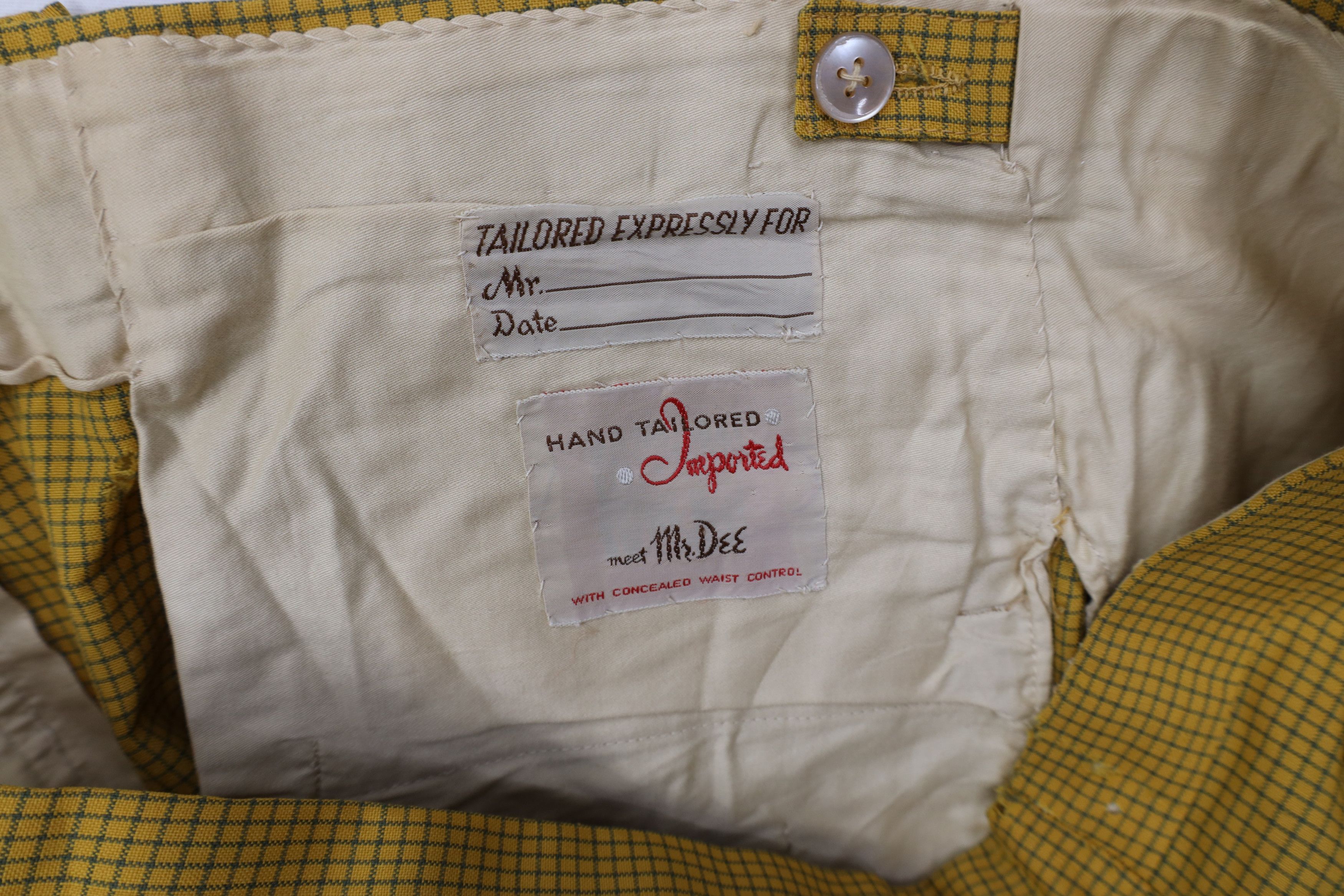 Vintage Vintage 50s Streetwear Wool Chino Pants Yellow Plaid USA Size US 34 / EU 50 - 10 Thumbnail