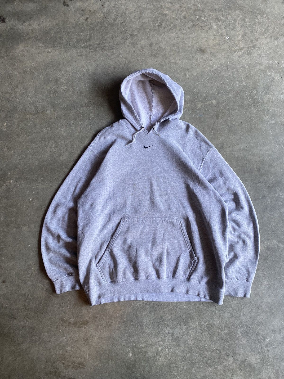 Nike Y2K Nike Center Swoosh Distressed Hoodie Size US XL / EU 56 / 4 - 1 Thumbnail