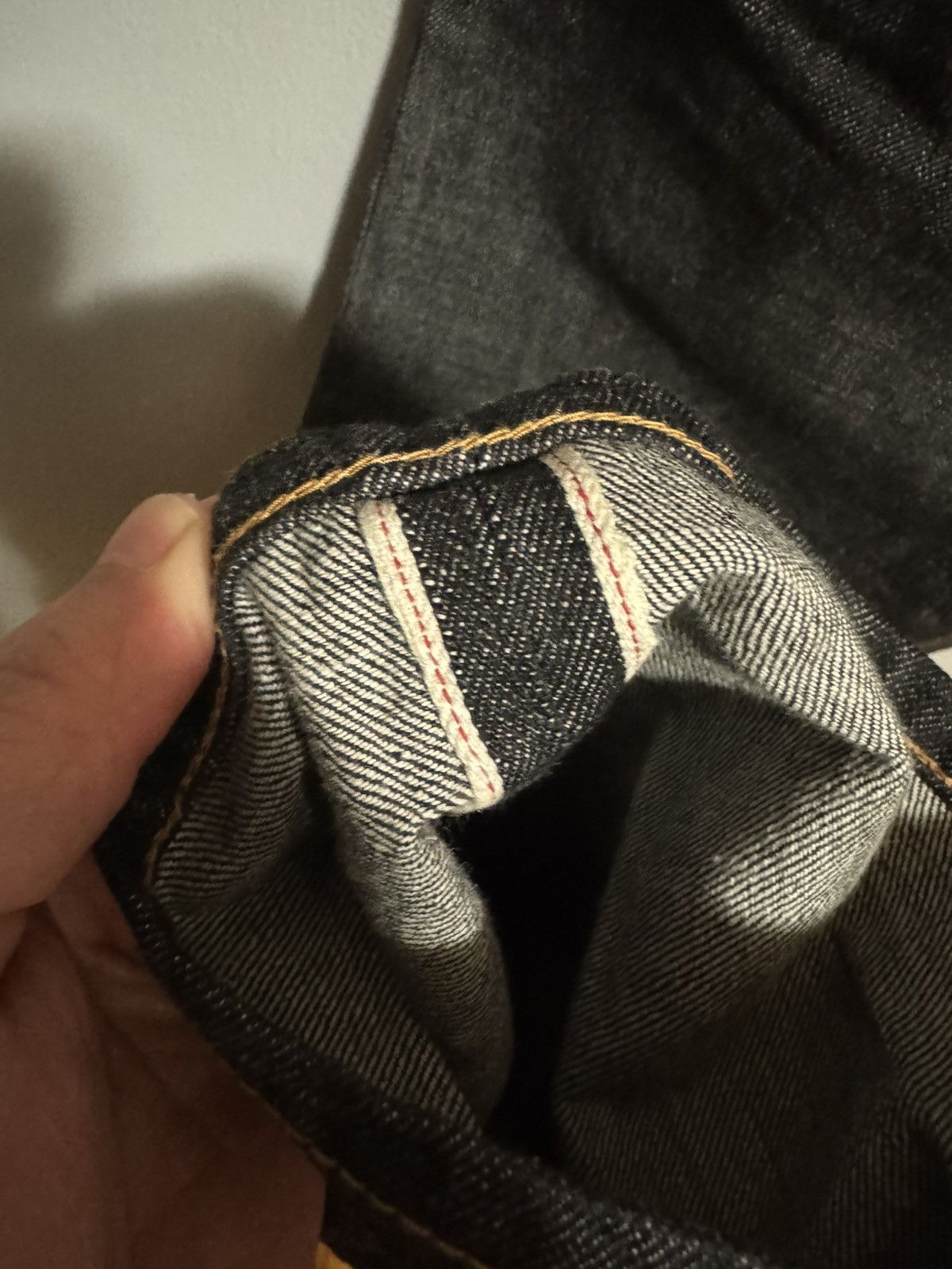 Stussy Stussy Deluxe Slim Fit Raw Red Line Selvedge Jeans Size US 32 / EU 48 - 10 Thumbnail