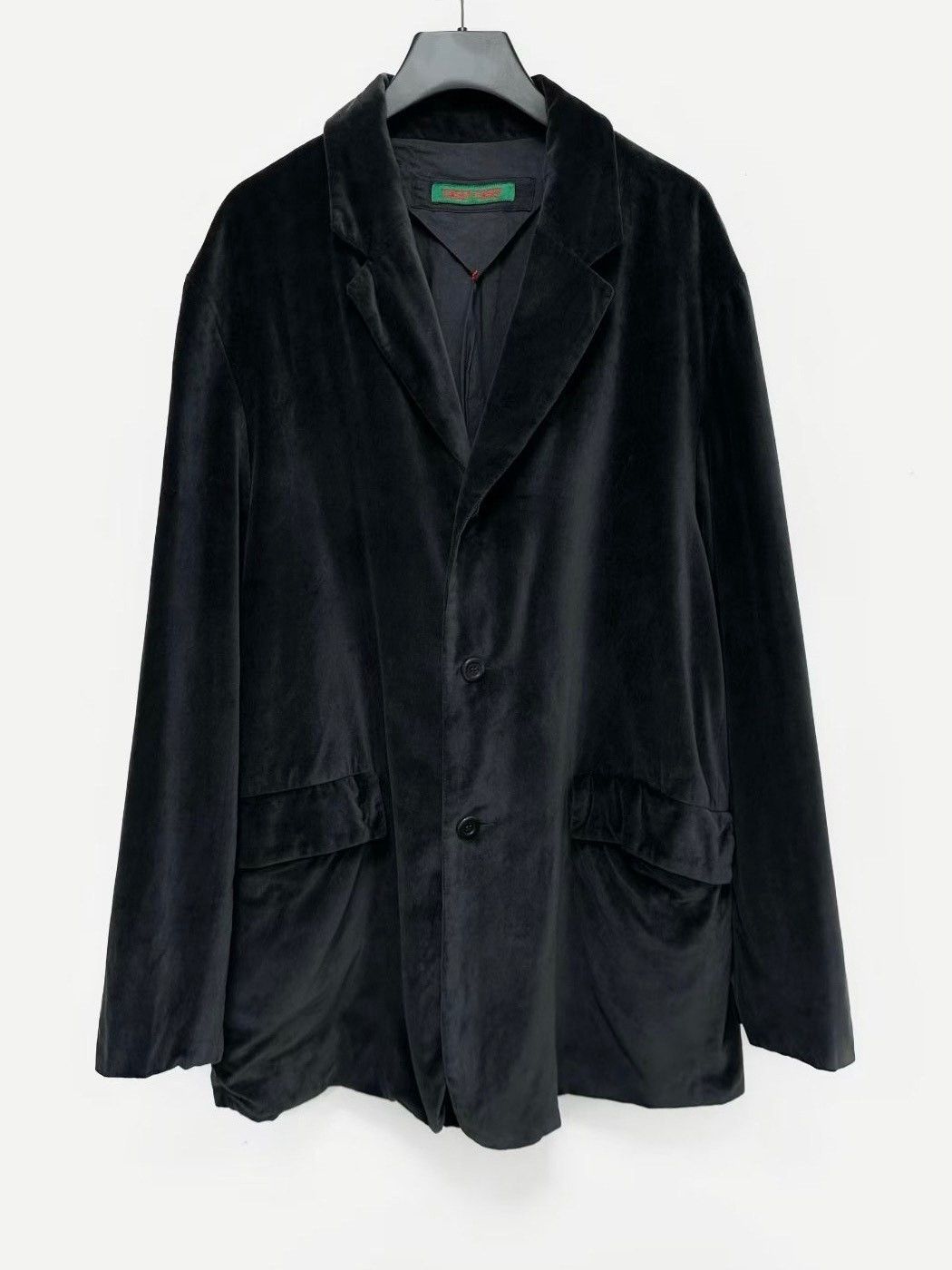 casey casey Black Gray Velvet Blazer