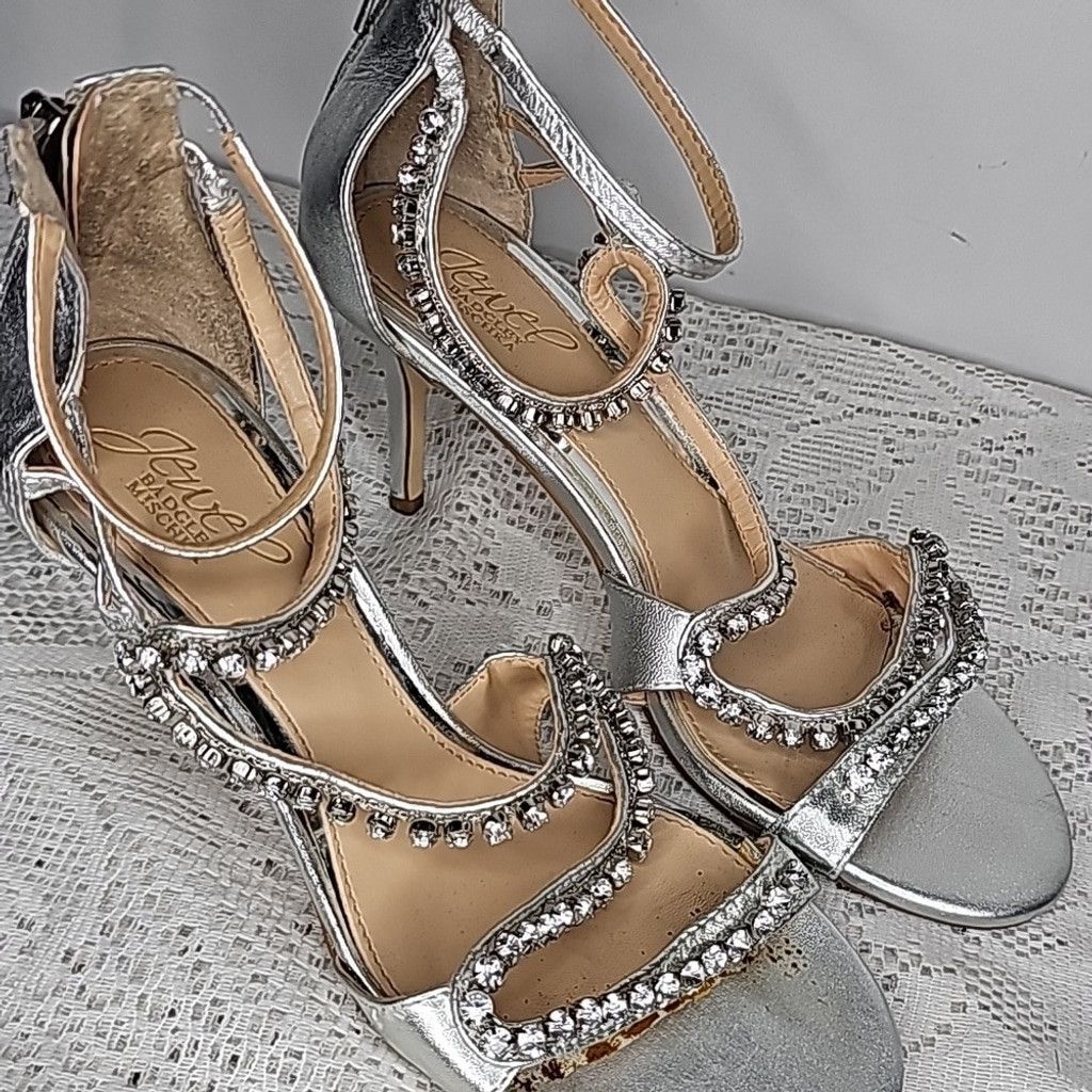 Badgley Mischka Badgley Mischka Quest Jewel leather rhinestones heels 7.5 Size US 7.5 / IT 37.5 - 4 Thumbnail