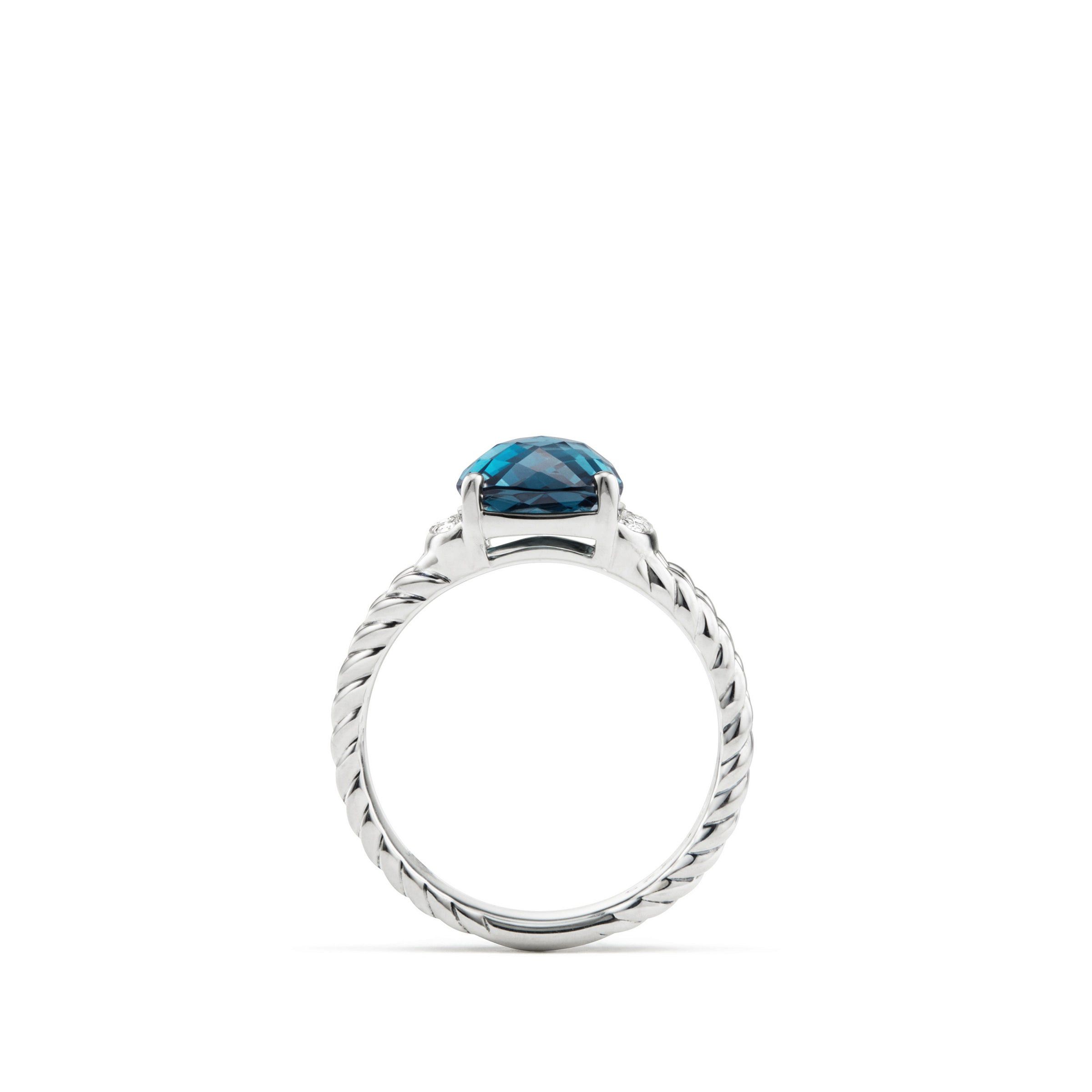 David Yurman o1w1db10526 R11028D Size:7/Petite Ring in Silver Size ONE SIZE - 4 Thumbnail