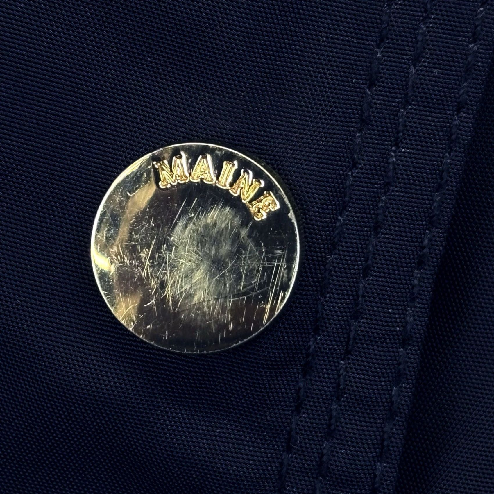 Vintage Maine New England Jacket Belted UK 14 Navy Women’s Used Size XL / US 12-14 / IT 48-50 - 6 Thumbnail
